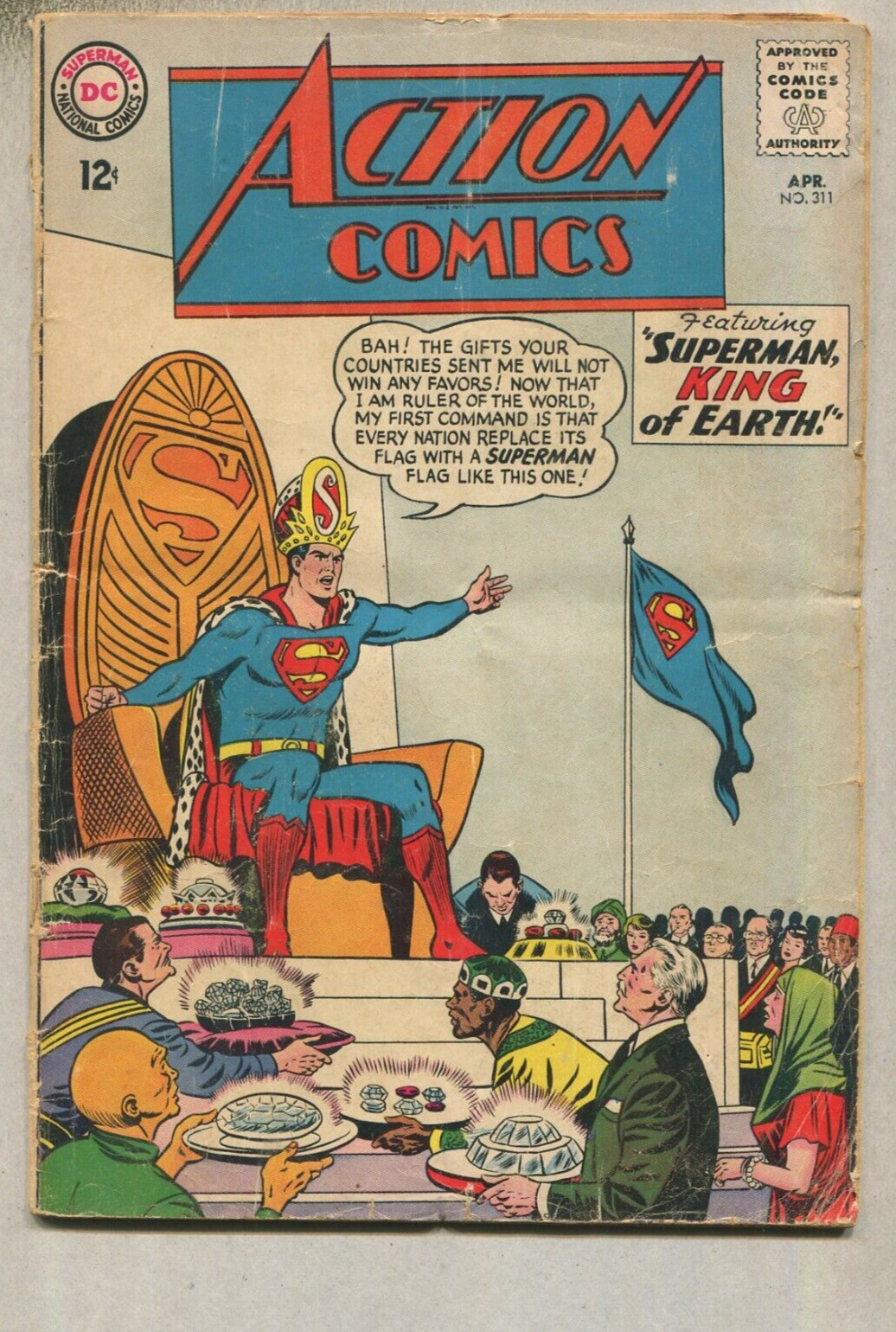 Action Comics:  Superman # 311  GD  Superman King Of Earth DC Comics D1