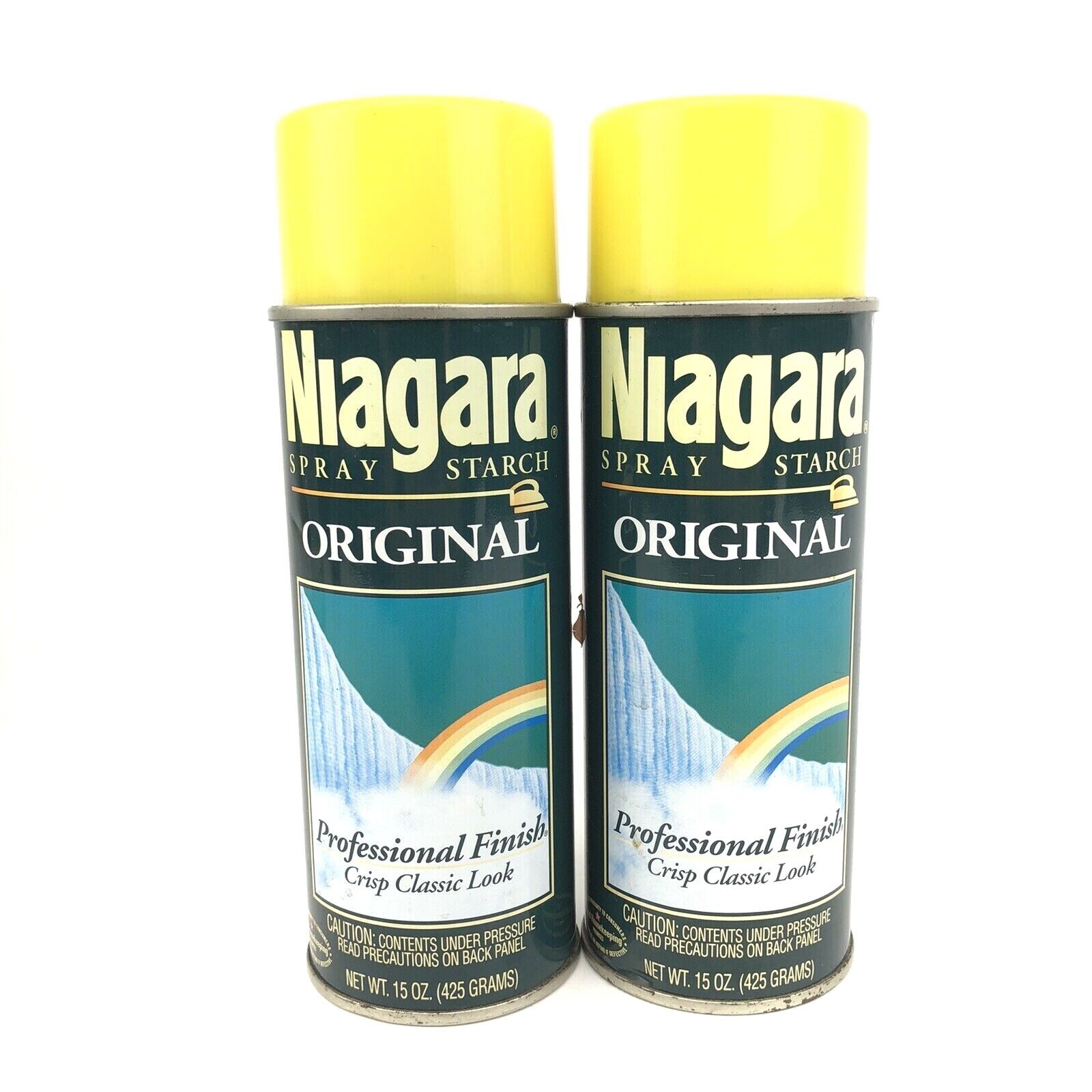 Vintage Niagara Spray Starch Tin Metal Can Original 15 Oz 80s Movie Prop NOS