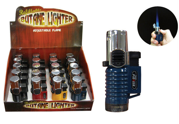 Galaxy Triple Flame Butane Torch Cigar Lighter - Red - New