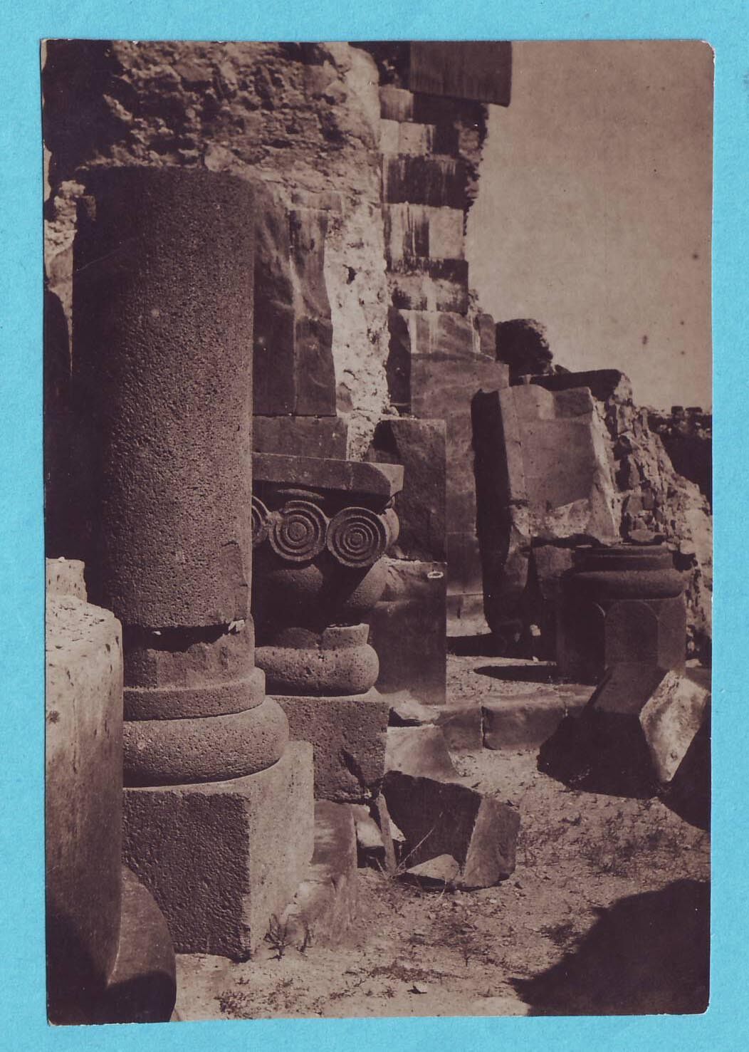 ca1920 Ruins of Zvartnots celestial angels cathedral Early Armenian Christian Ch