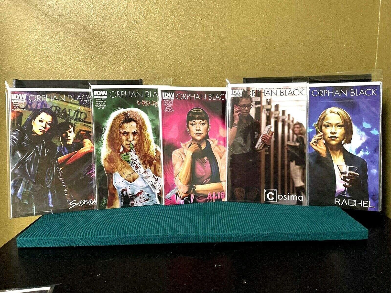 ORPHAN BLACK - COMIC BOOK VOLUMES 1-5 - #1 RARE VARIANT COVER AND #4 SUB COVER