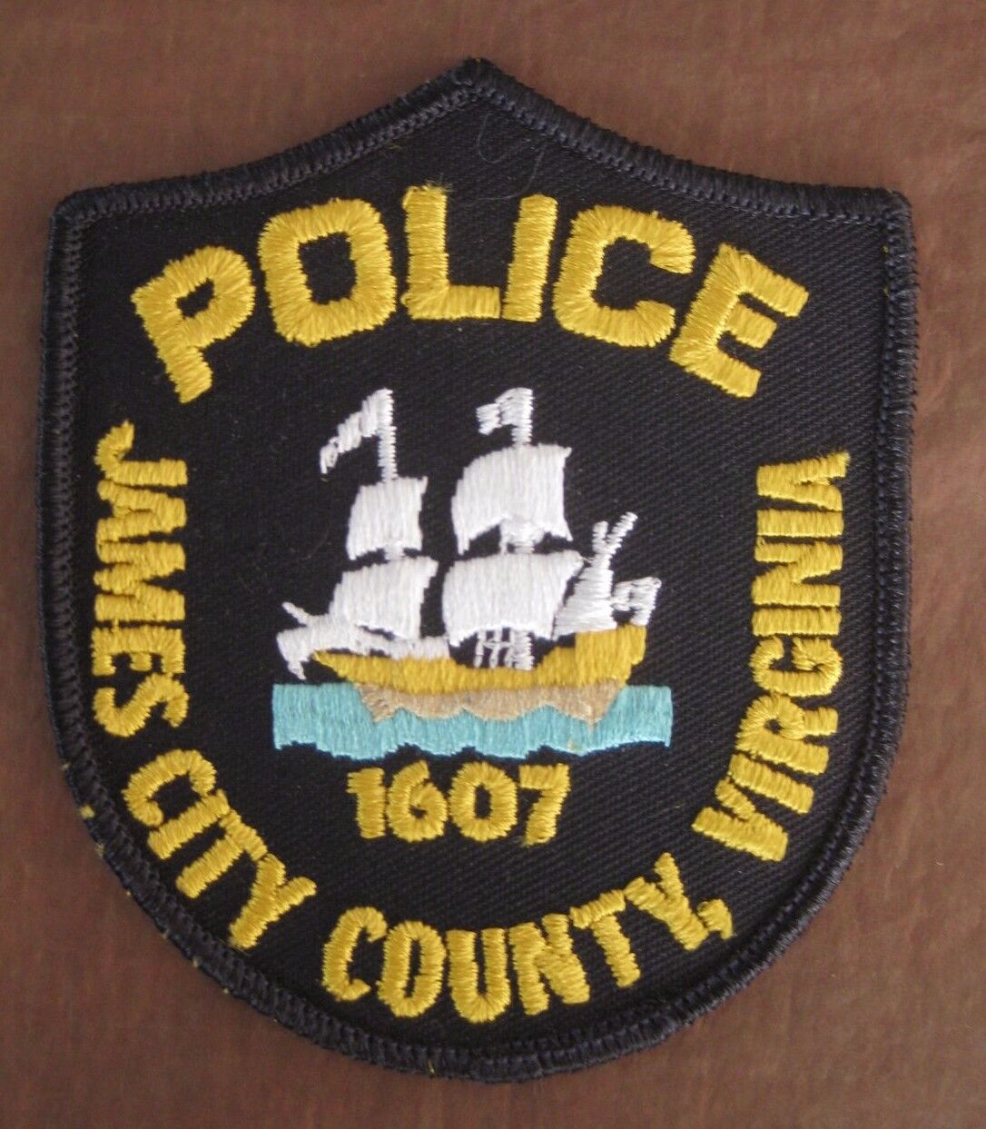 Vintage Virginia James City County 1607 Police Department Law Enforcement Patch
