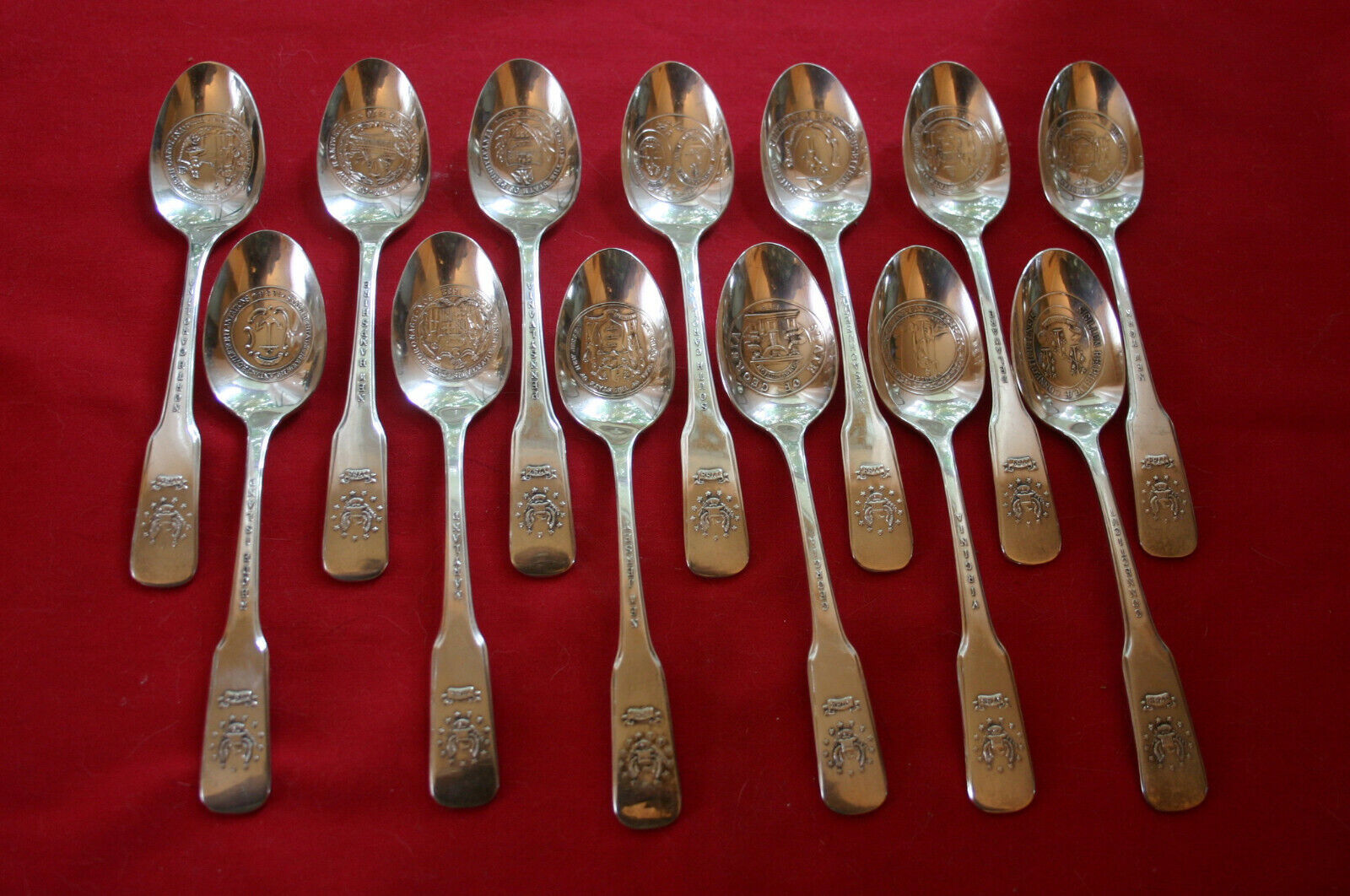 Lot of 13 Vintage International Silver BICENTENNIAL Spoons Ships Free