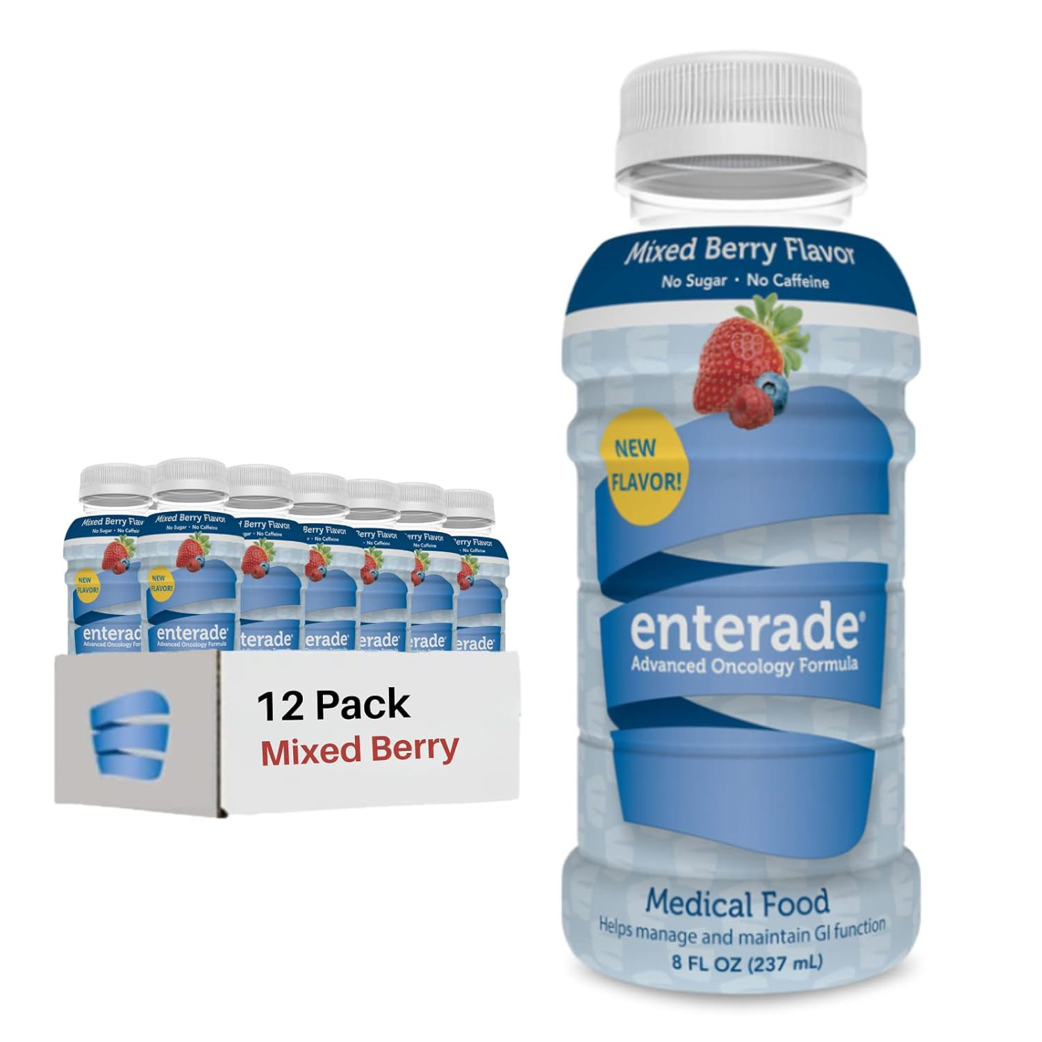 Enterade AO Mixed Berry, 12 Pack, Specially Formulated to Decrease GI Side Care