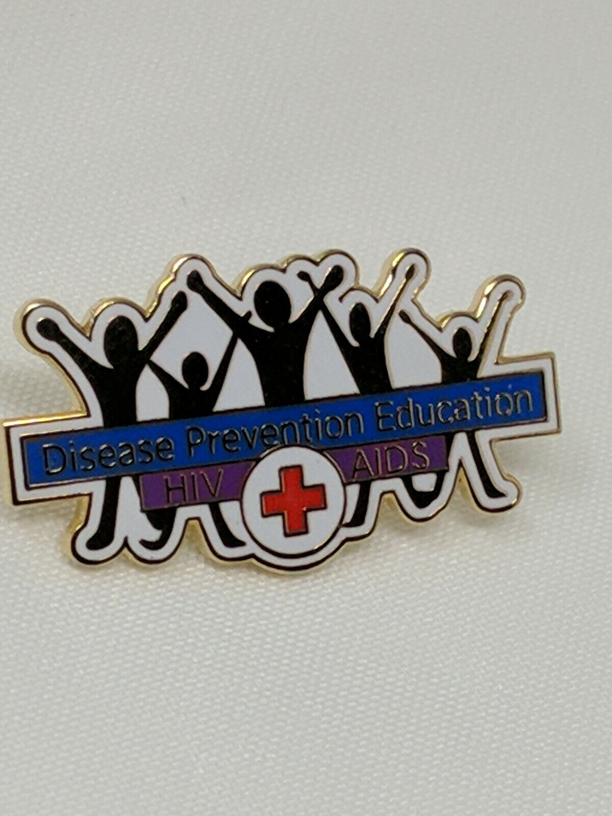 American Red Cross ARC Pin Disease Prevention Education HIV AIDS 9/1