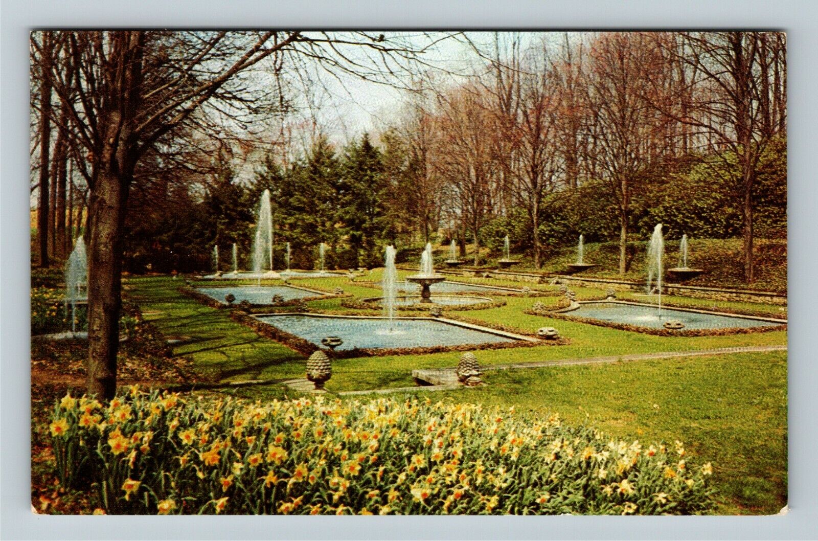 Kennett Square PA-Pennsylvania, Longwood Garden, Water Garden, Vintage Postcard