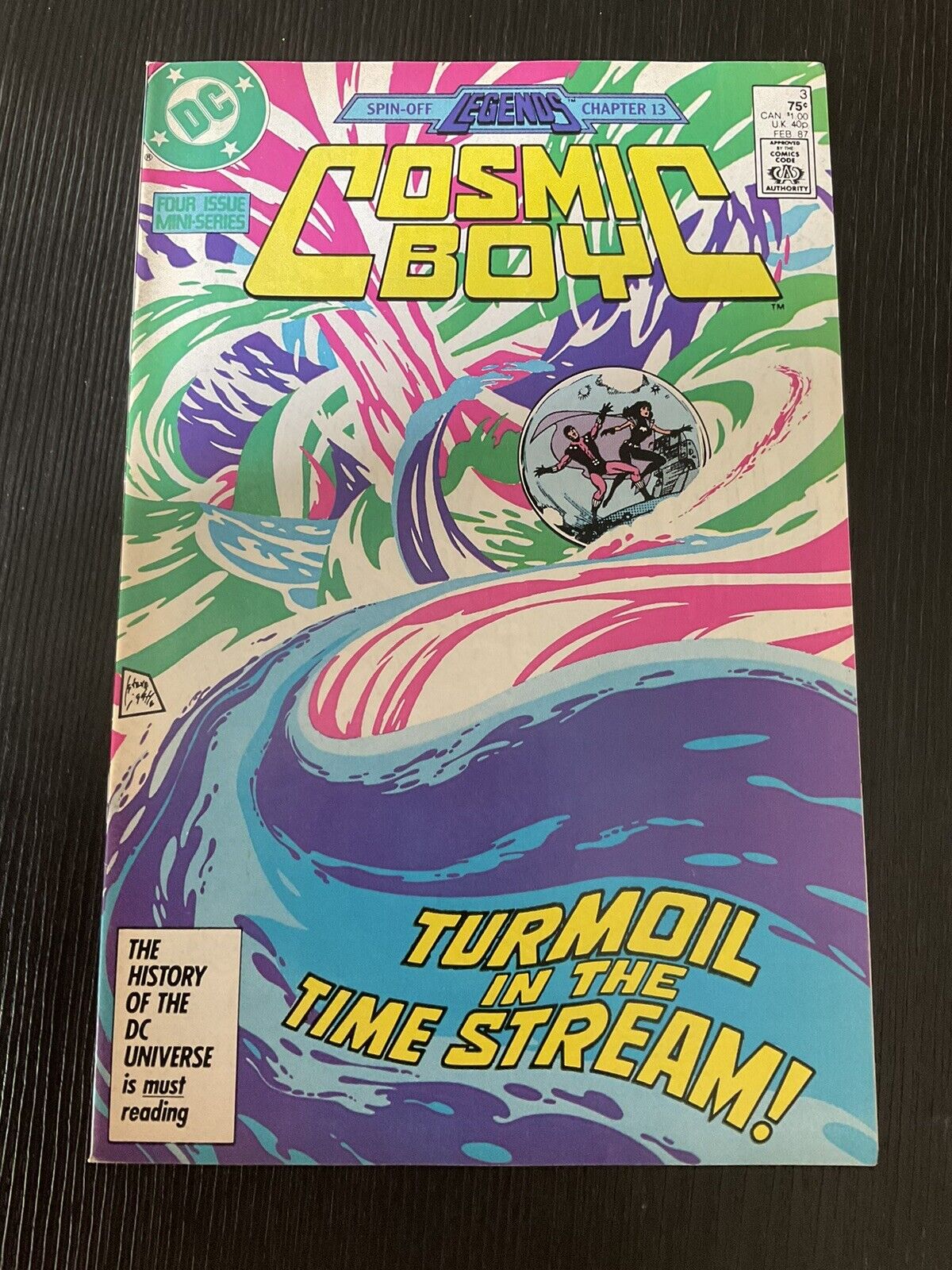 Cosmic Boy #3 VF DC Comics 1986 Legends