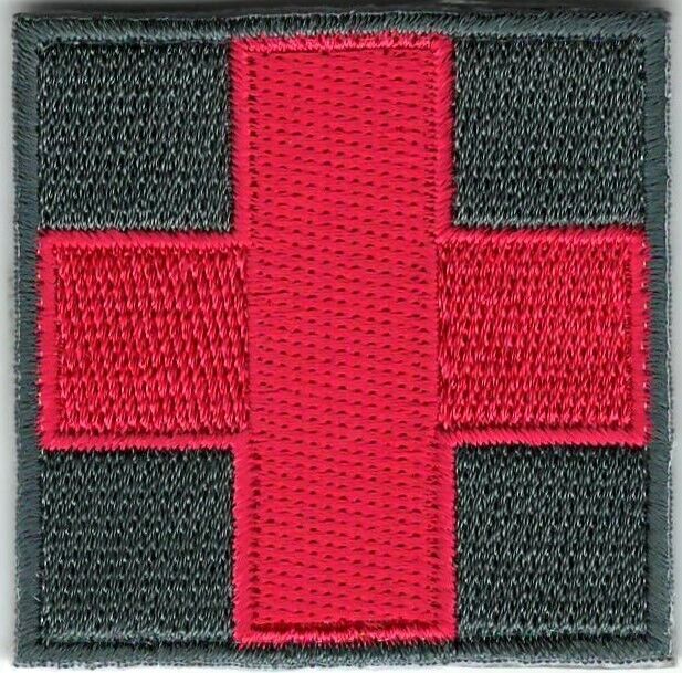 Grey Gray ACU Medic Paramedic Med Kit Patch Fits For VELCRO® BRAND loop fastener