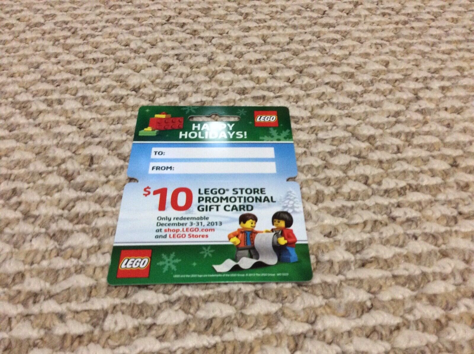 LEGO Happy Holidays Gift Card (NO VALUE)