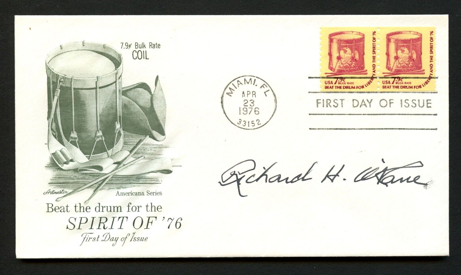 Richard O'Kane d1994 signed autograph FDC Medal of Honor Recipient USN WWII
