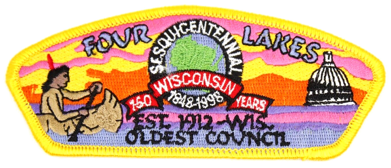 1998 Non-Error/Correct Date Version Four Lakes Council CSP Patch Wisconsin BSA