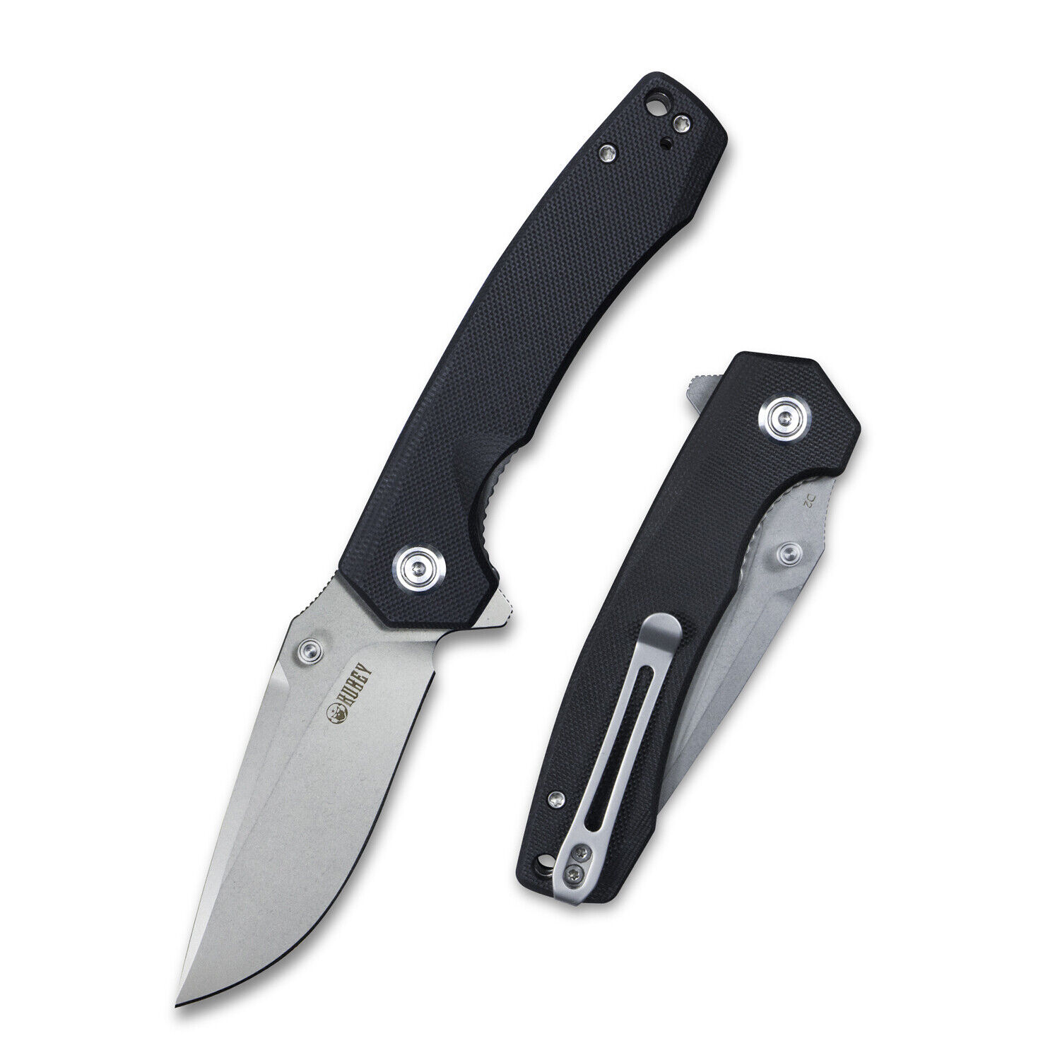 Kubey Calyce Flipper Folding Knife Solid Handle 3.27\