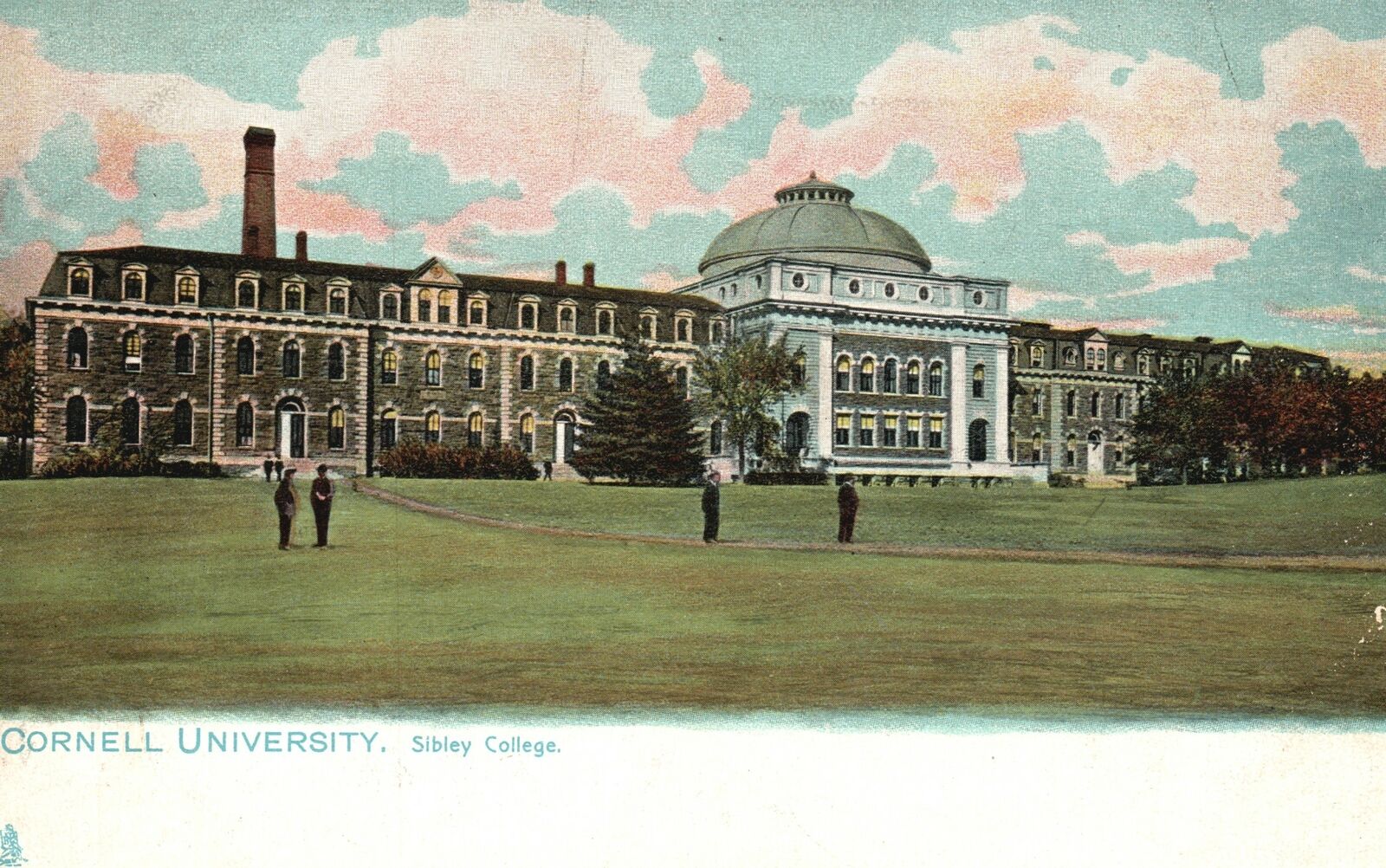 CORNELL UNIVERSITY Sibley College Ithaca New York NY Vintage Postcard c1900