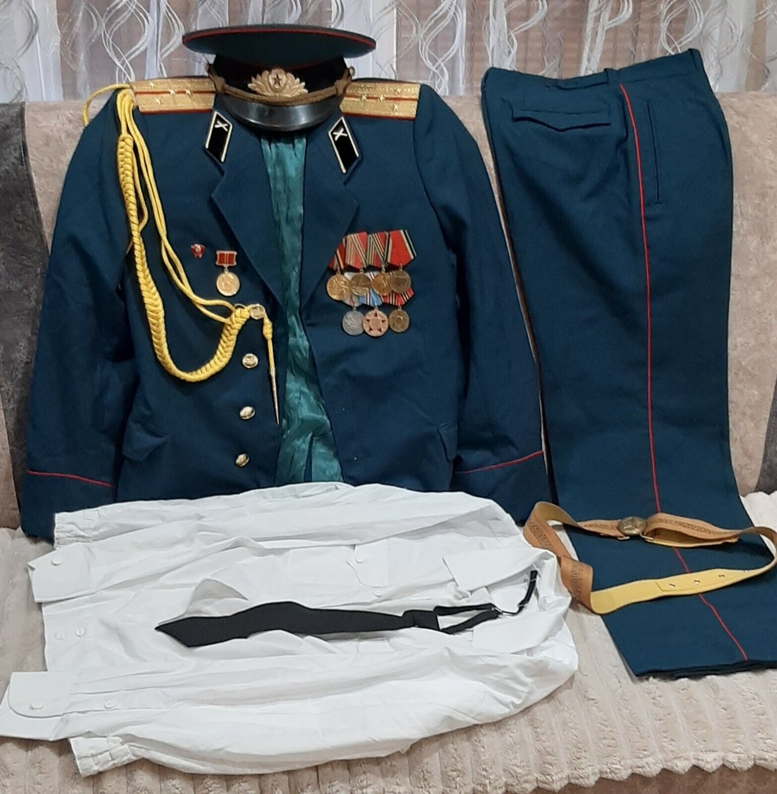 Soviet Vintage Military Uniform Army Officer Captain. ORIGINAL.USSR