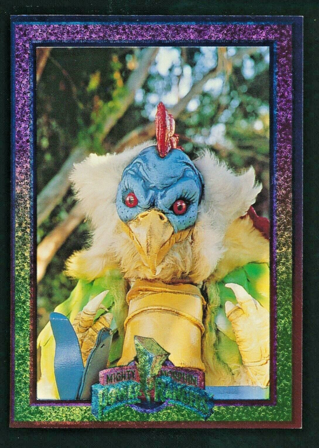 1994 Mighty Morphin Power Rangers Chunky Chicken Monster Power FOIL Series 1 #46
