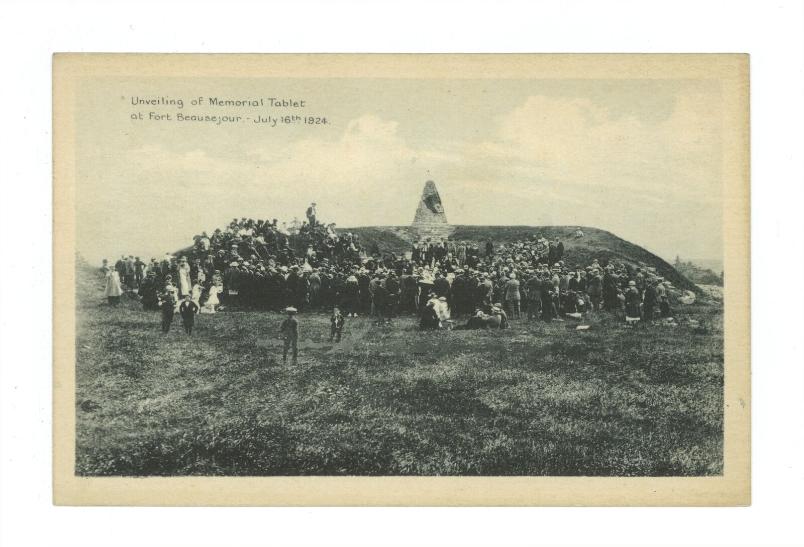 Unveiling of Memorial Tablet at Fort Beausejour- July16th 1924, Un- Old Photo