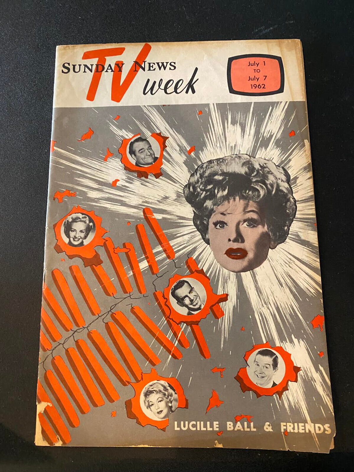 TV News Week Sunday News-LUCILLE BALL COVER 7/1962