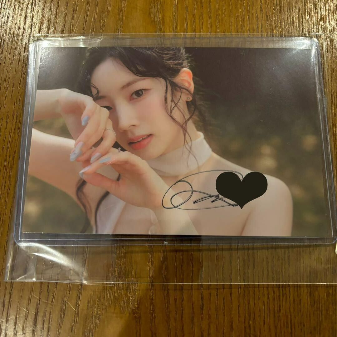 Twice Dahyun Autographed Postcard America limited Rare With You-Th K-pop Artist