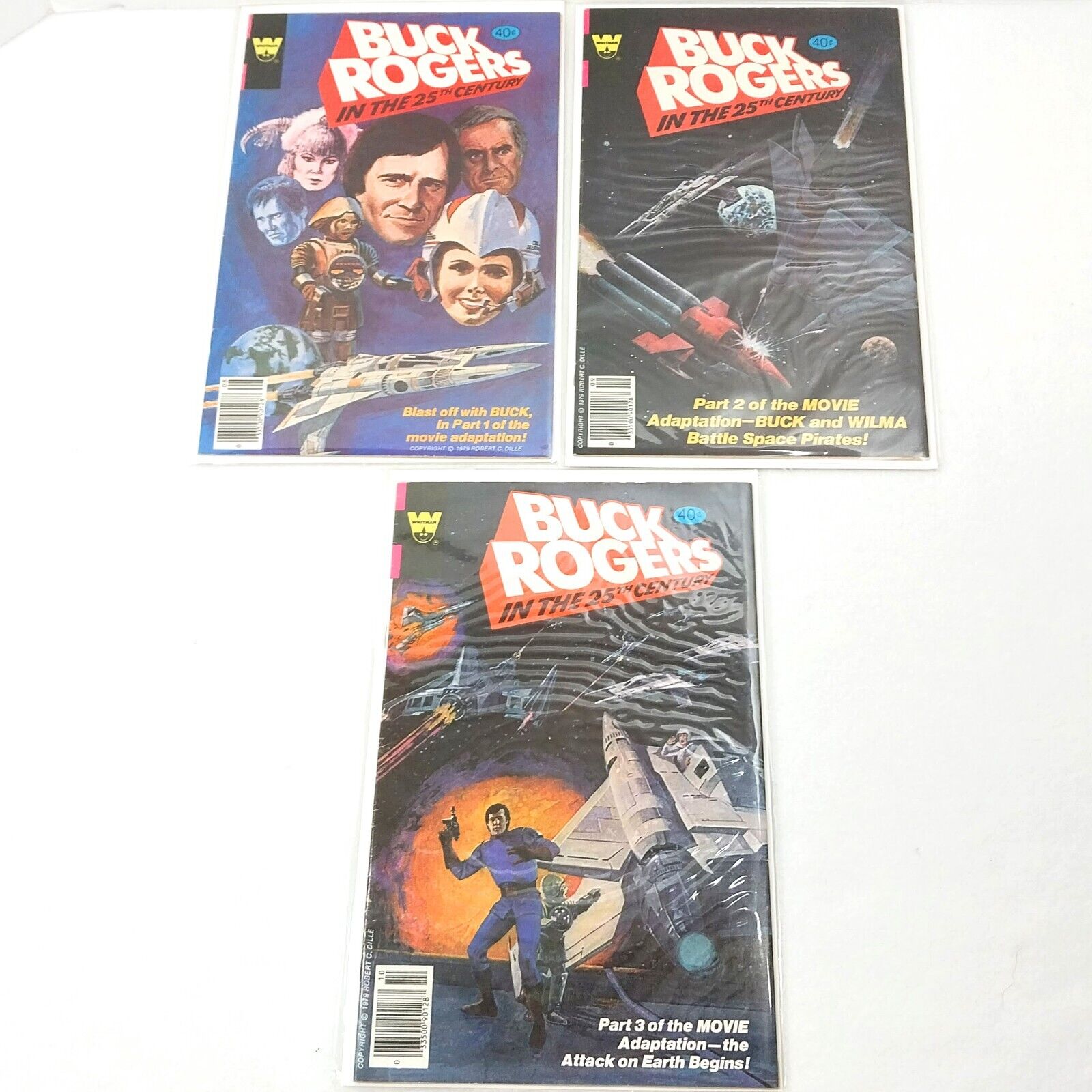 Buck Rogers In The 25th Century Comic Books Parts 1, 2. and 3 Gold Key 1979 #BB7