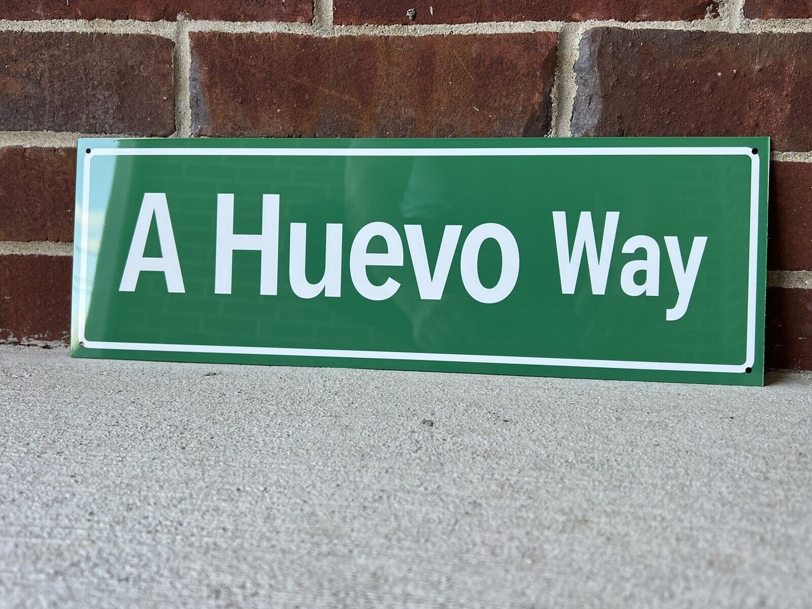Mexico A huevo Way Aluminum Road Street sign Mexican Rd Ave Funny