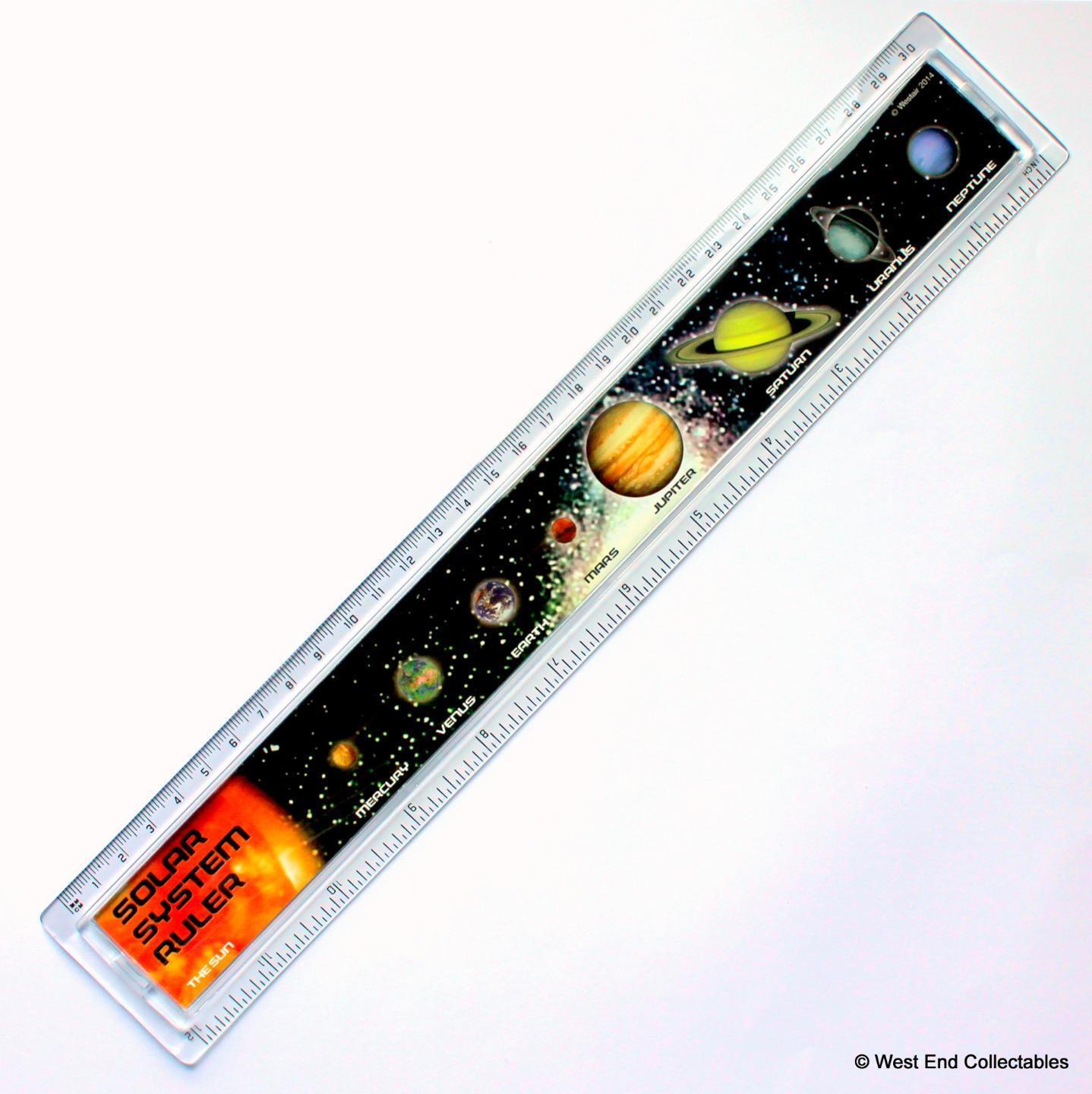 Solar System Orrery Science 30cm Ruler - Educational Astronomy Space Planets