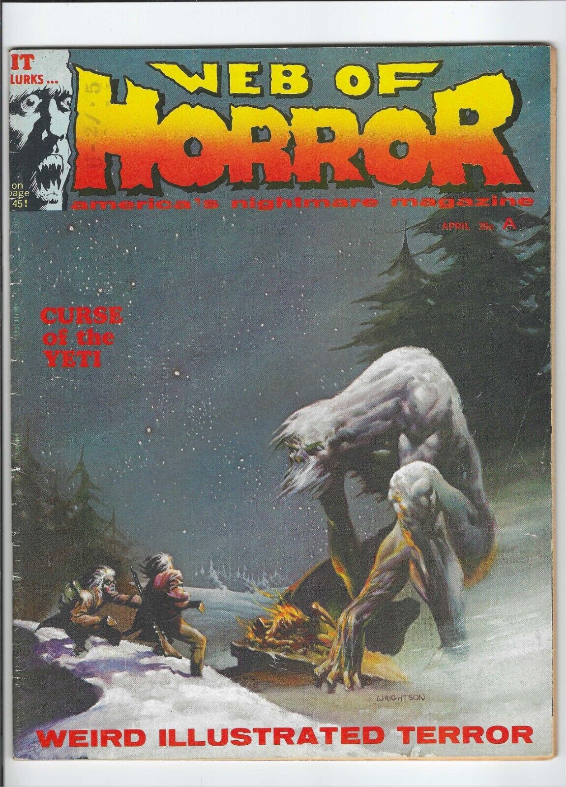 WEB OF HORROR #3: Dry Cleaned: Pressed: Bagged: Boarded: FN/VF 7.0