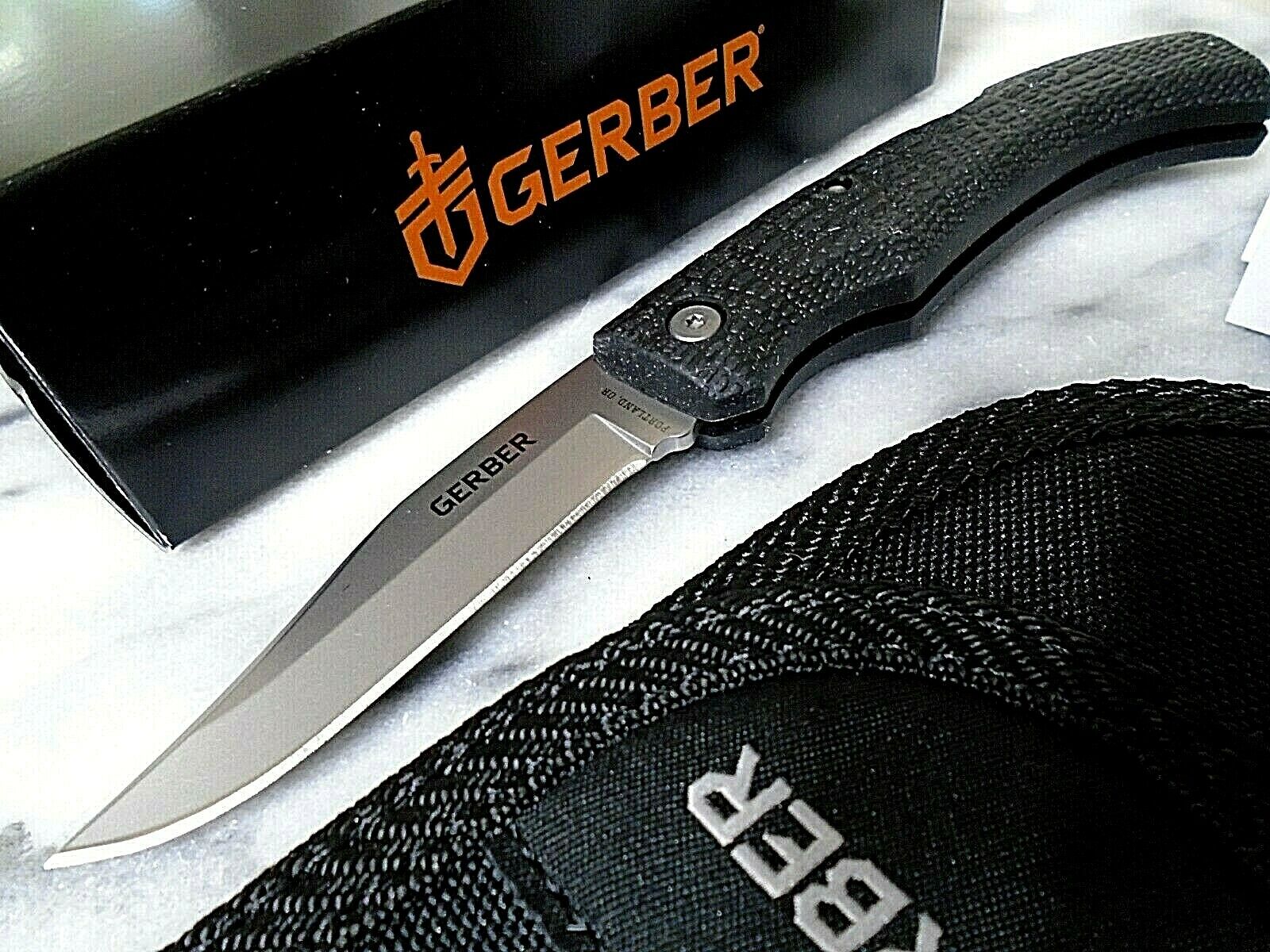 Gerber USA Gatormate Lockback Pocket Knife Folder HCSS Blade 06149N w Sheath USA