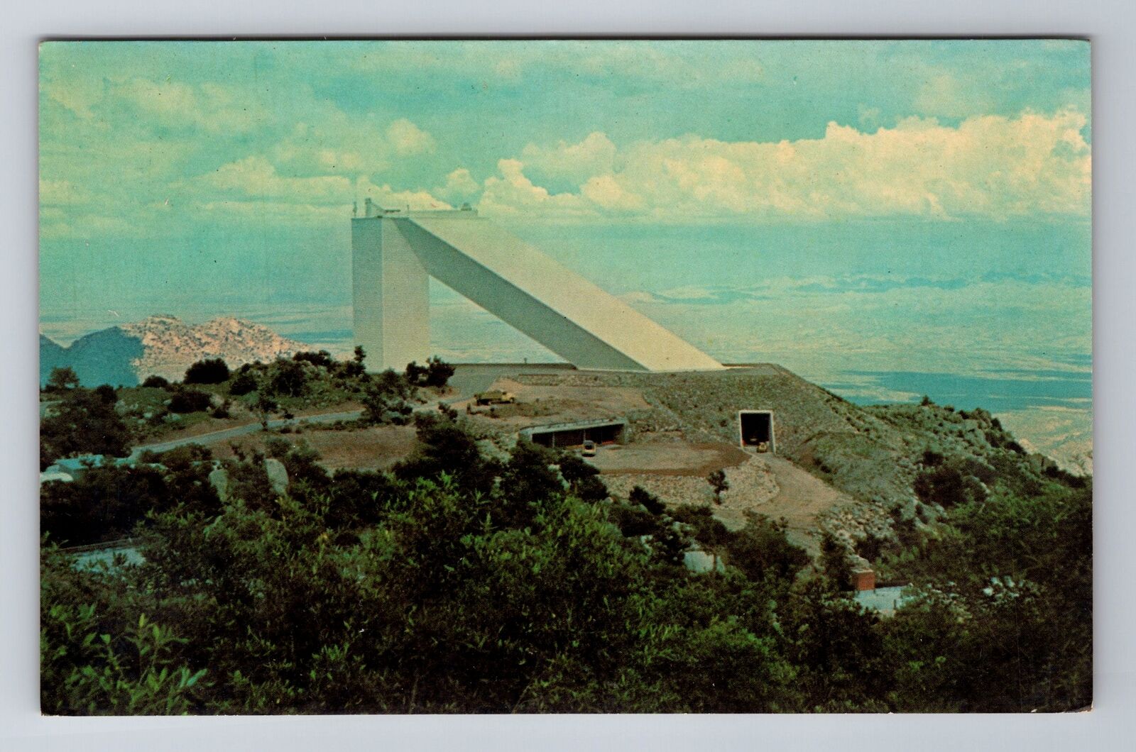 AZ-Arizona, McMath Solar Telescope, Aerial, Antique, Vintage Souvenir Postcard