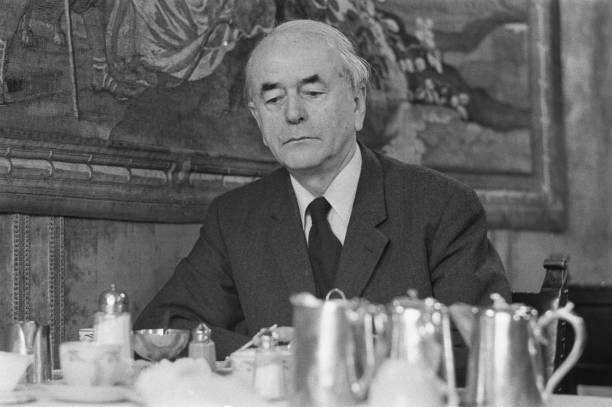 Albert Speer during a visit to London UK 25th October 1973 OLD PHOTO