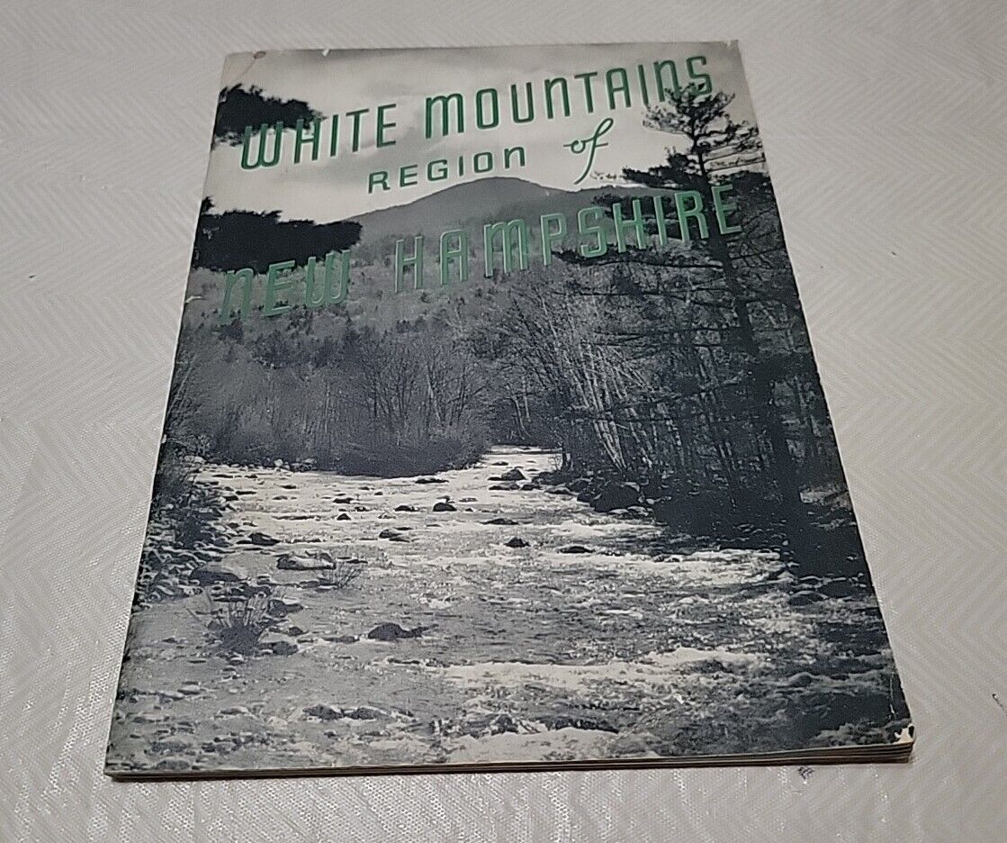 Rare 1939 White Mountains New Hampshire 40pg Travel Book Brochure MT Washington 