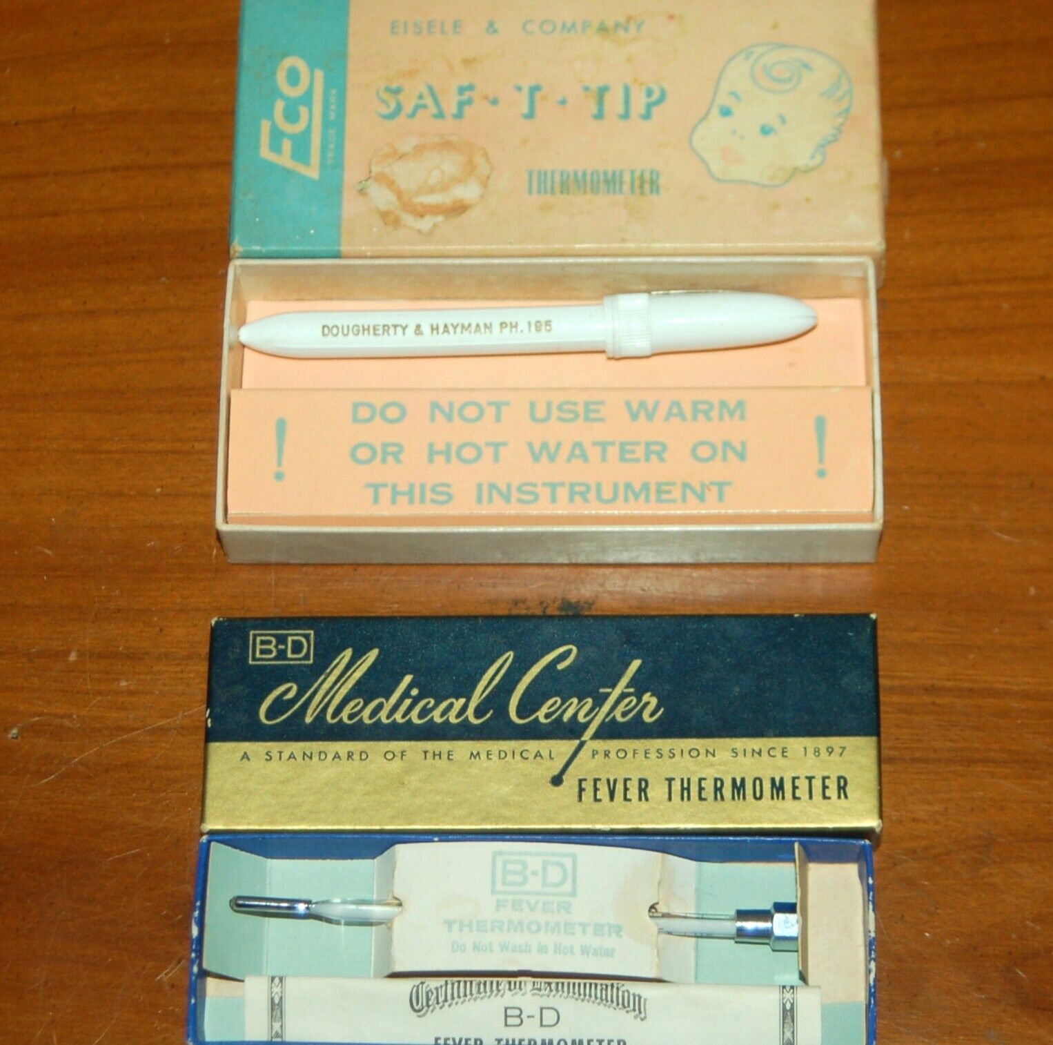 BECTON DICKENSON B-D Oral EISELE Eco Rectal Thermometers Vintage Fever