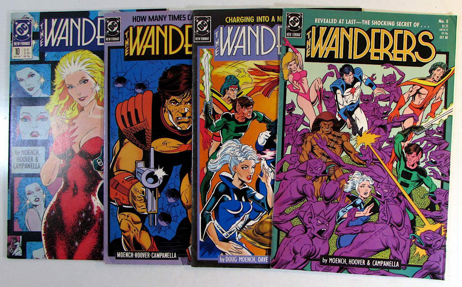 The Wanderers Lot of 4 #5,6,7,10 DC Comics (1988) VF+ 1st Print Comic Books