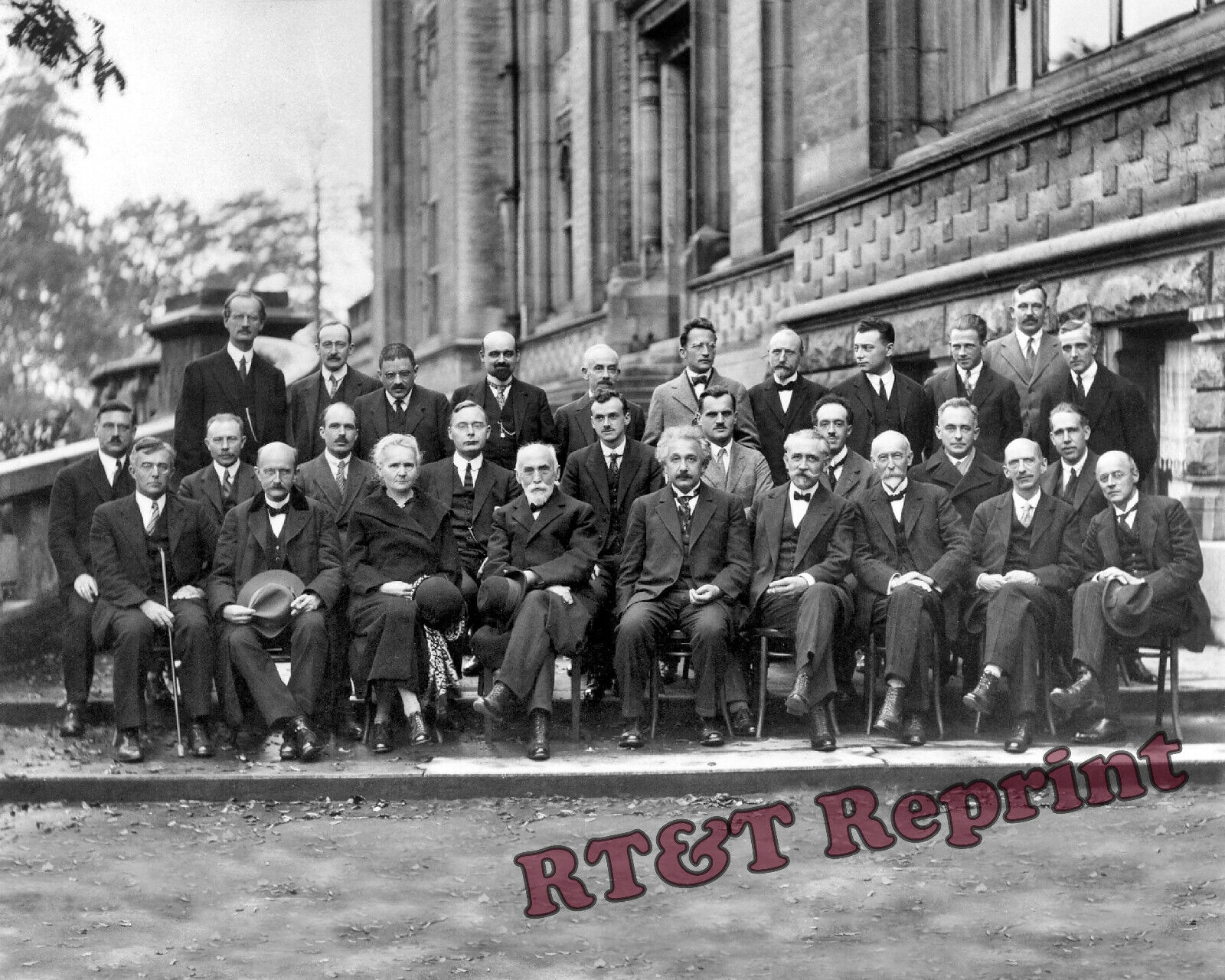 1927 Solvay Conference with Marie Curie & Einstein Photo