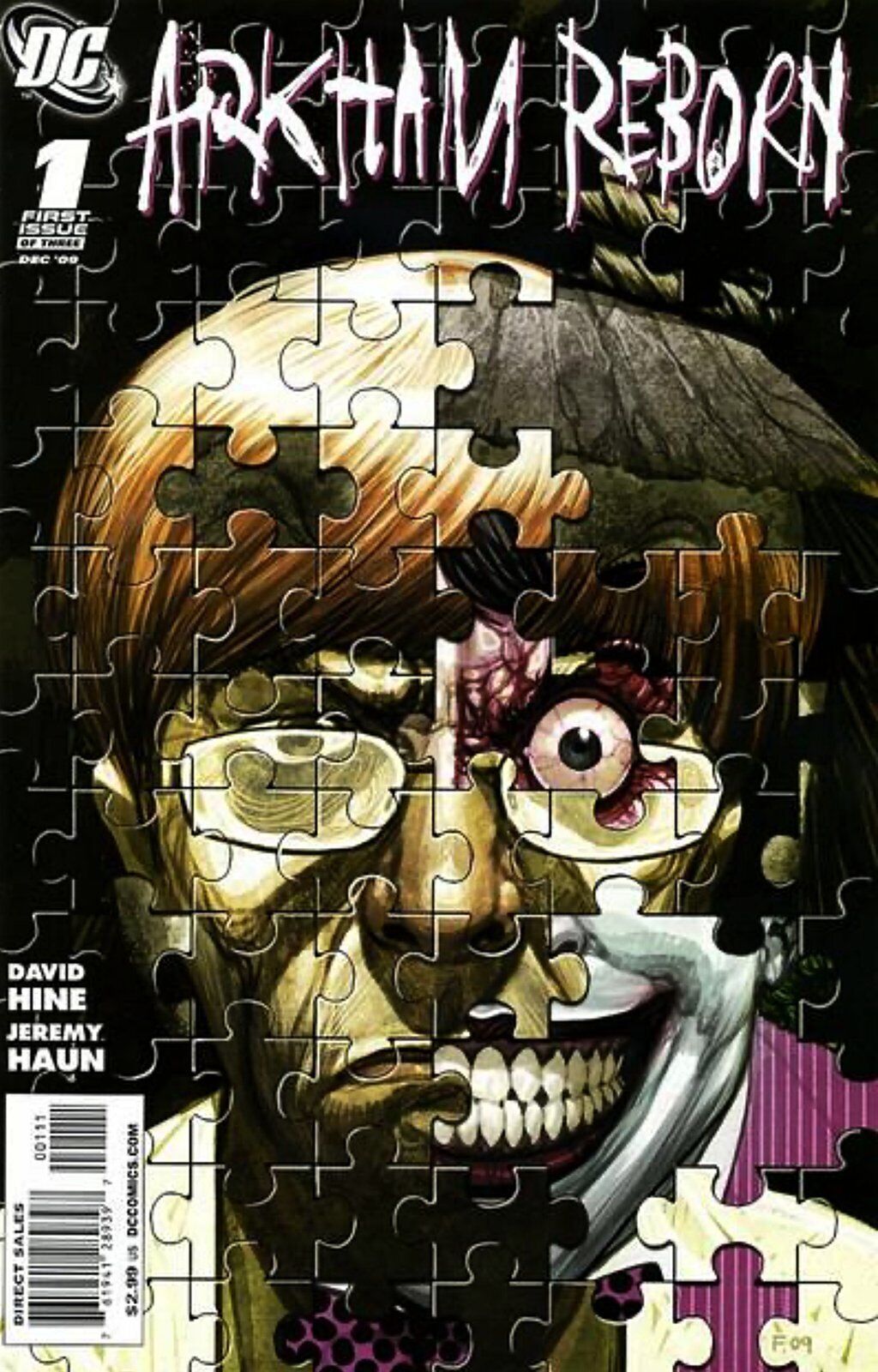 Arkham Reborn #1 Direct Edition Cover (2009-2010) DC Comics