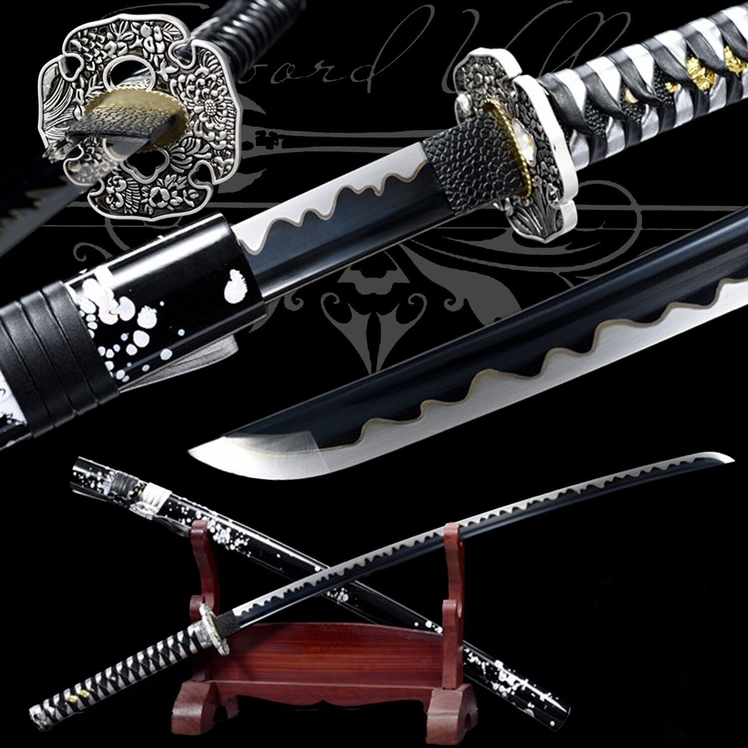 Handmade Katana/Carbon Steel/Collectible Sword/High-Quality Blade/Japanese/Real