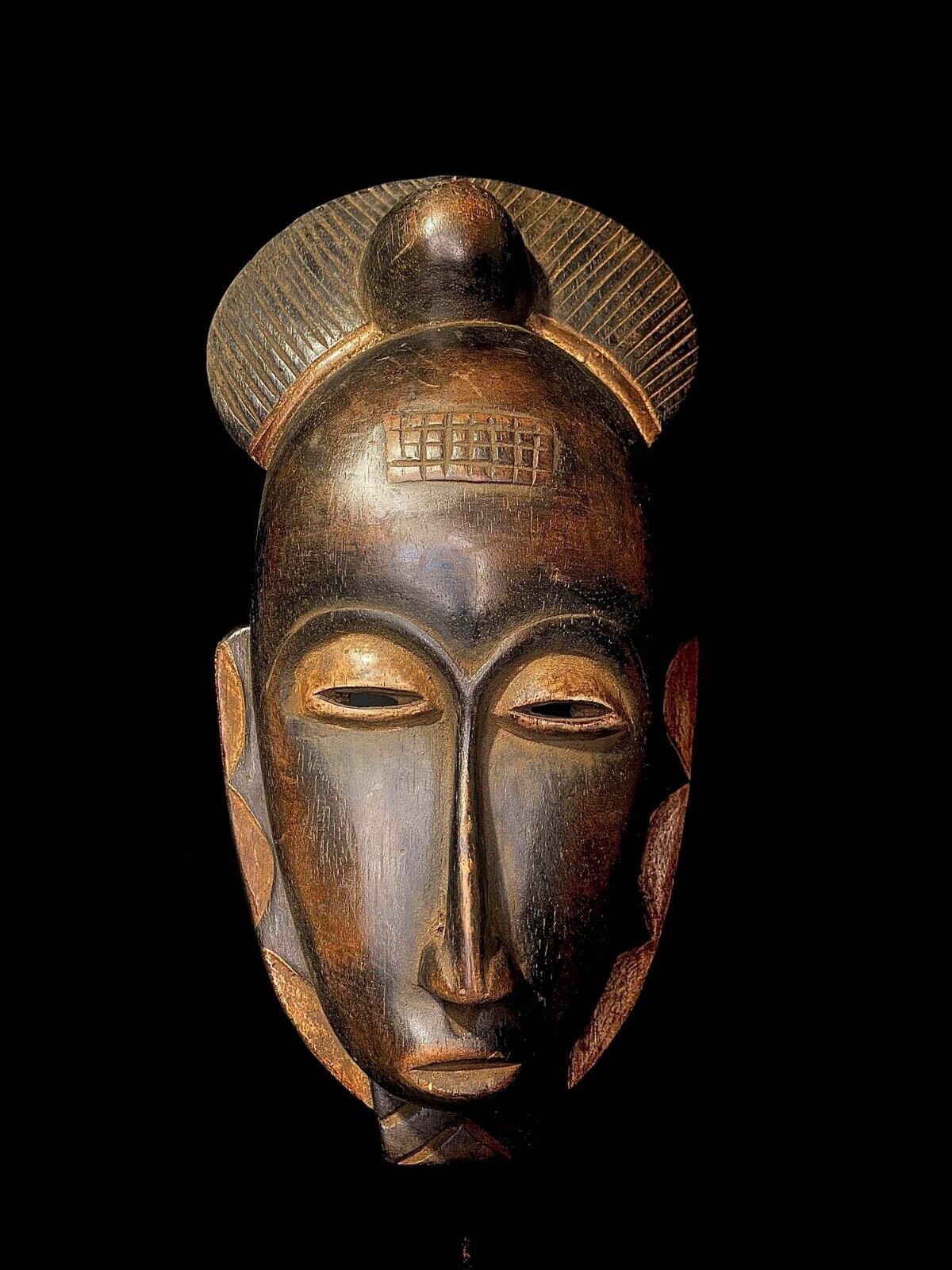 African Face Mask African Tribal Art Wooden Carved African Art Face Mask -4110