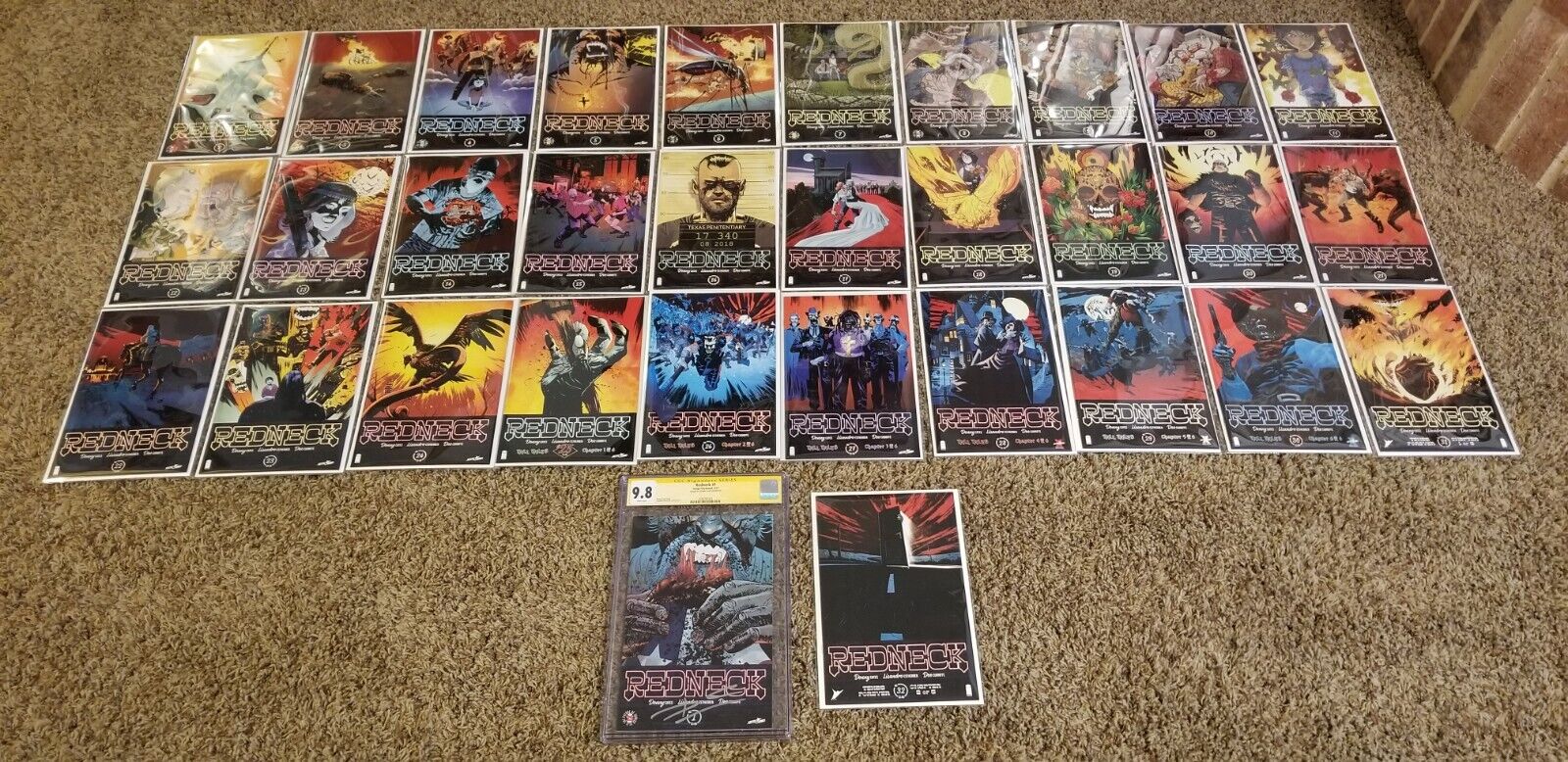 Redneck #1-32 Complete With CGC 9.8 Donny Cates Signature Series 