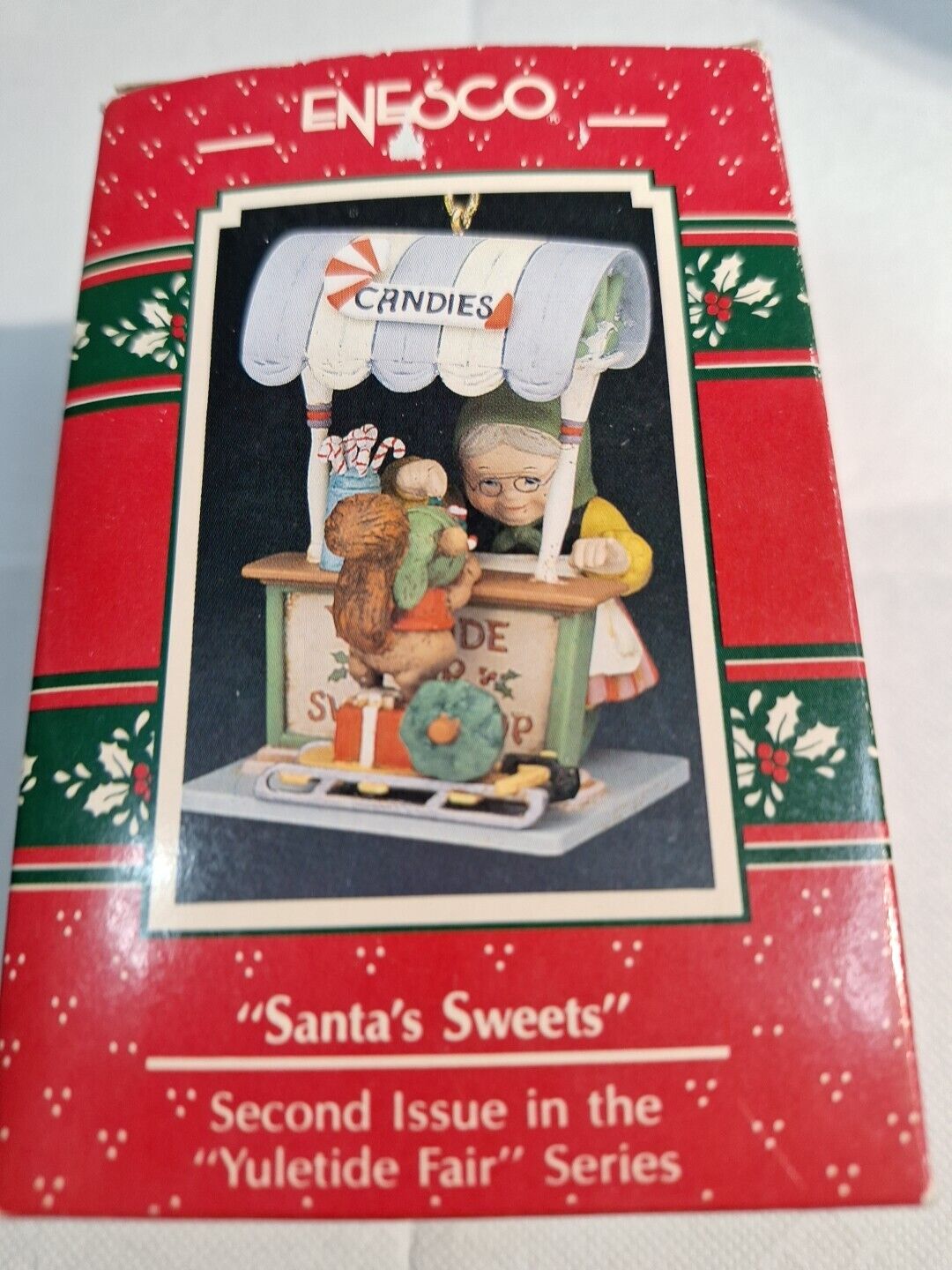 Enesco Santa\'s Sweets. Christmas ornament. 1990 VINTAGE  DV110