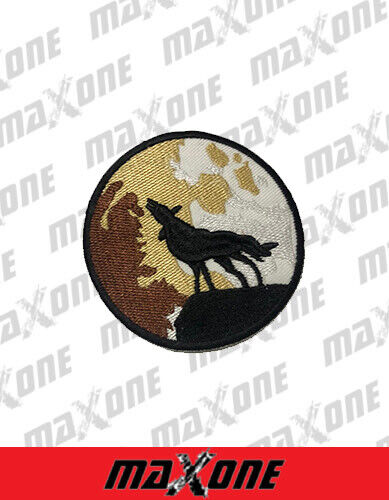 Wolf Popular Round Sew Iron On Patch Badge Transfer Fabric Jeans Applique Crafts