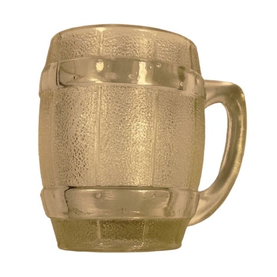 Vintage Mug Shot Glass Handle Mini Beer Whiskey Barrel 2 oz