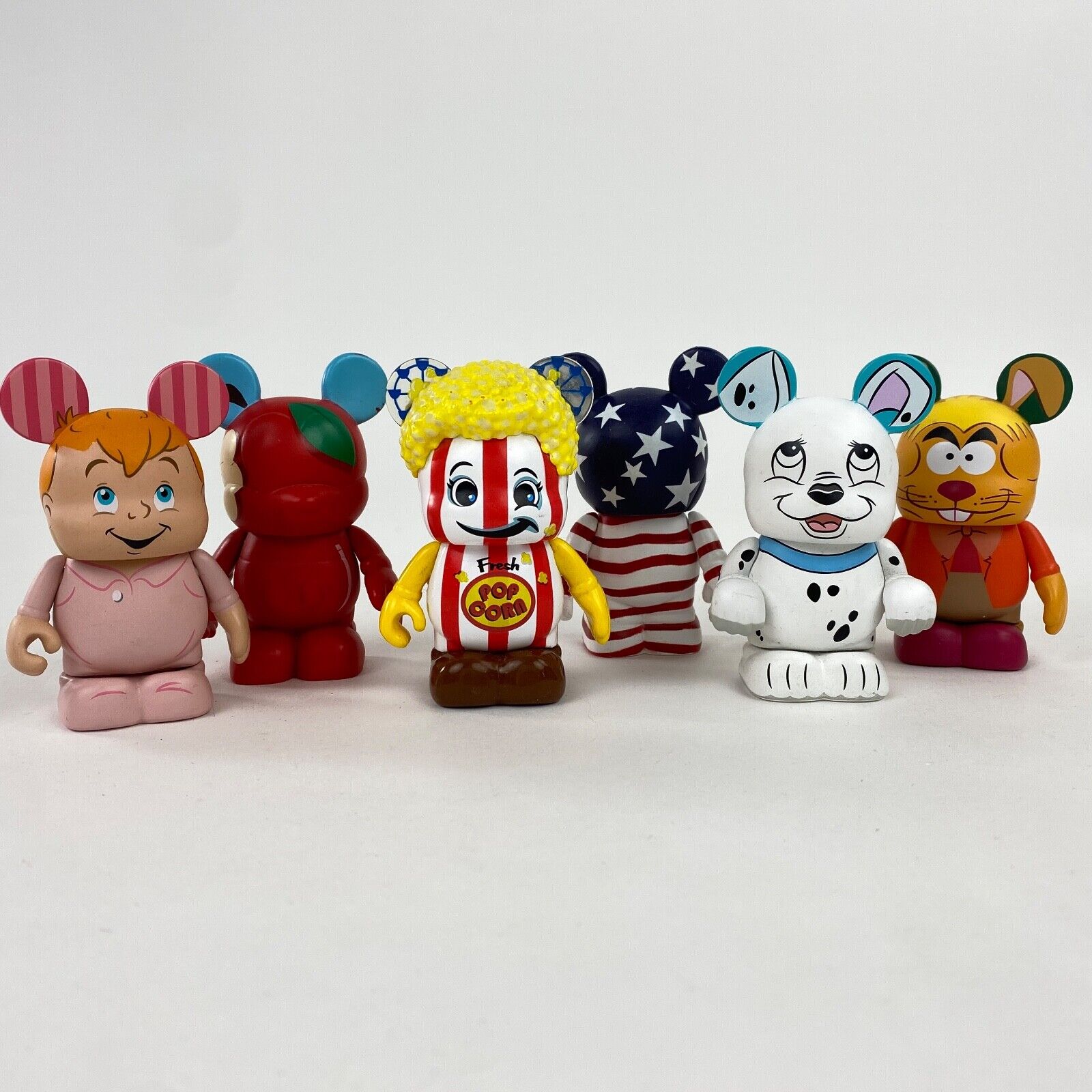 Lot of 6 Disney Vinylmation Figures Mixed Characters and Series Disney