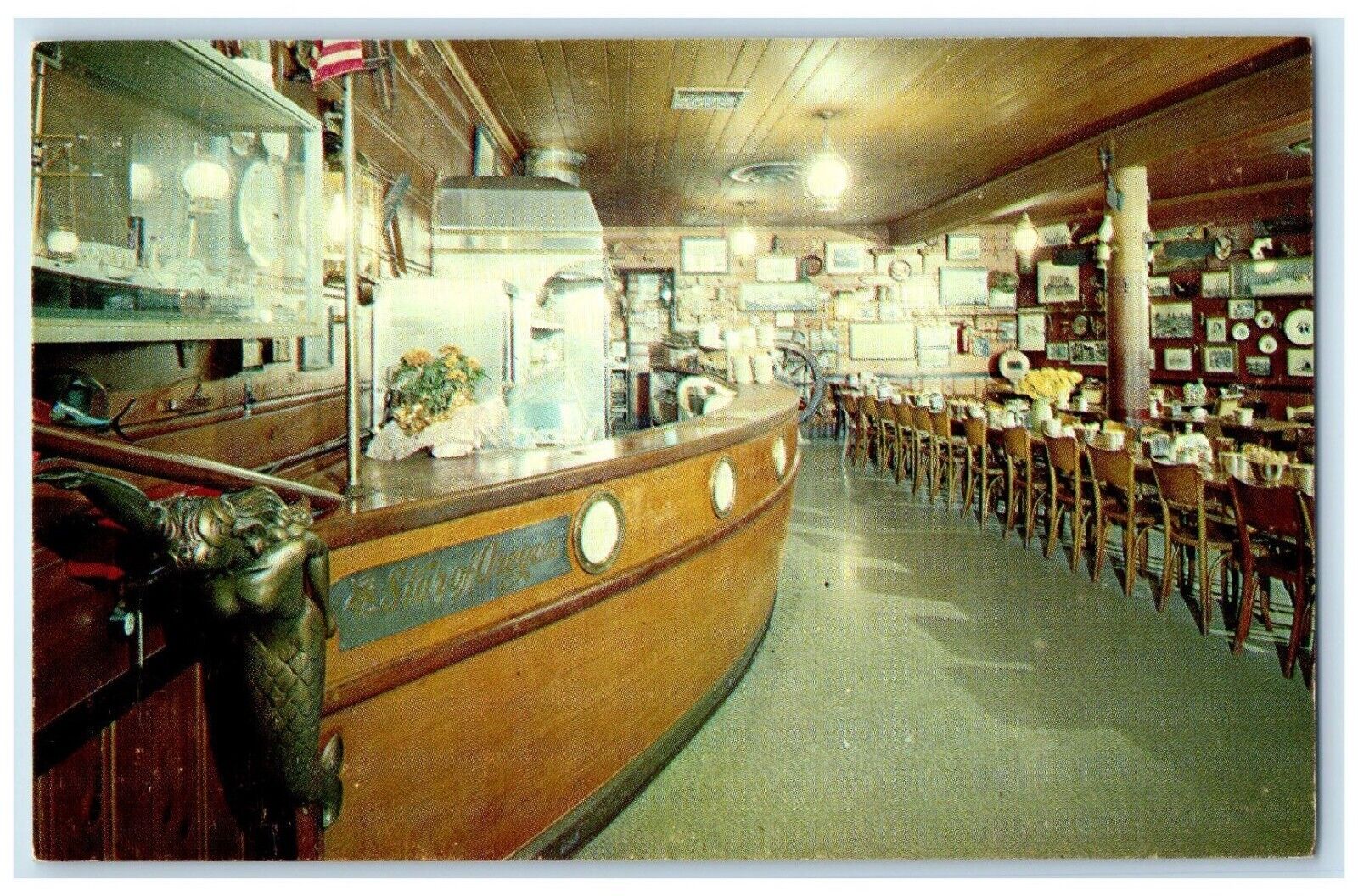 c1960\'s Louis Wachsmuth Shellfish Restaurant Ankeny Portland Oregon OR Postcard