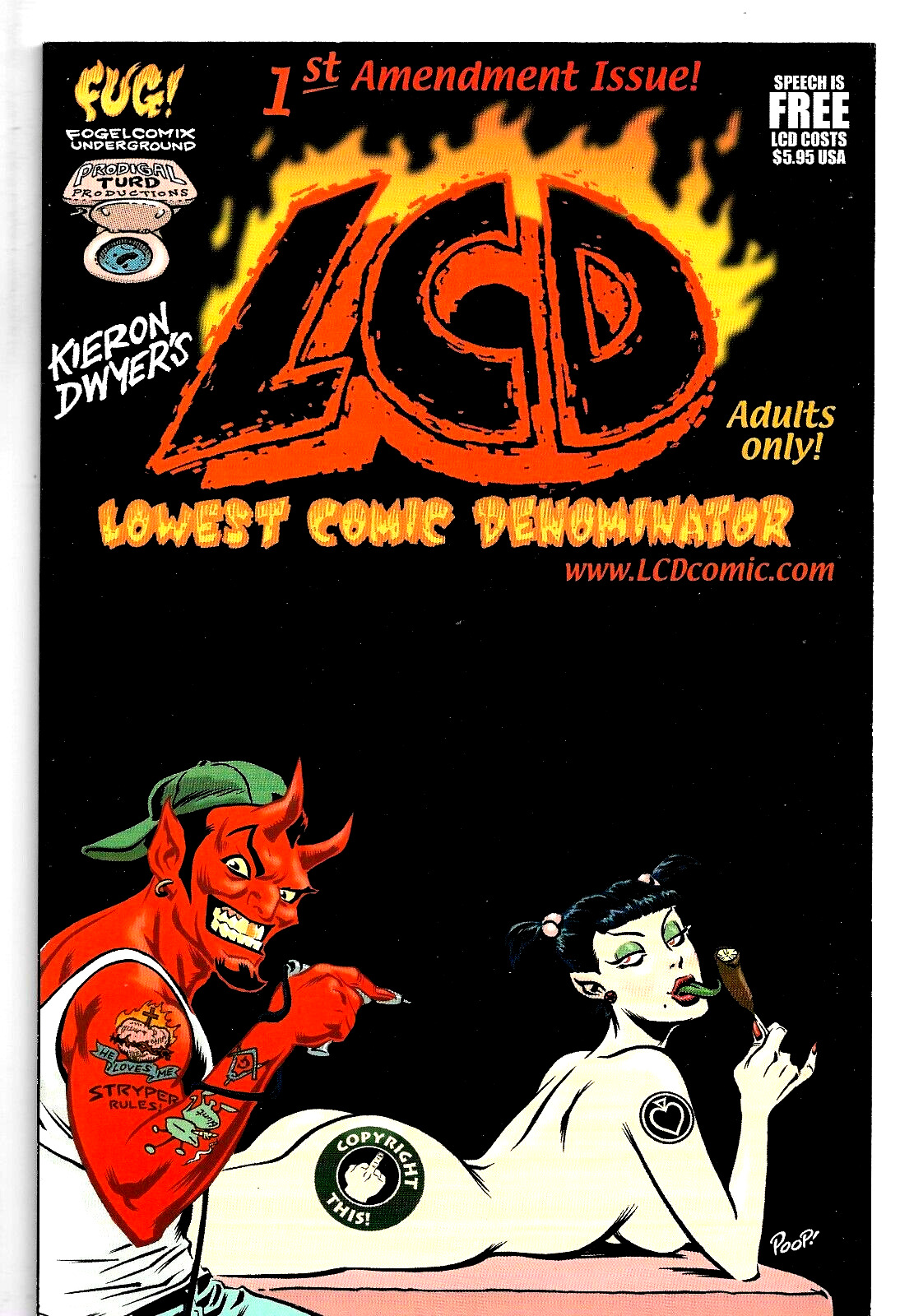 LCD Lowest Common Denominator Comic DEVIL TATTOO BABE COVER Kieron Dwyer NM