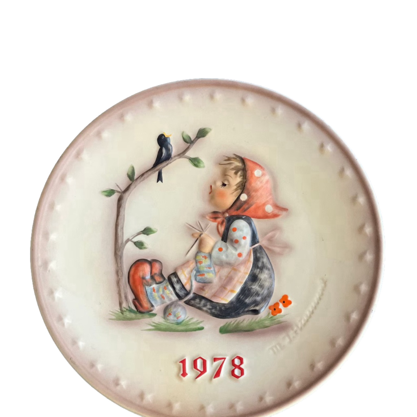 Goebel Hummel 8th Annual Plate 1978 Happy pastime”
