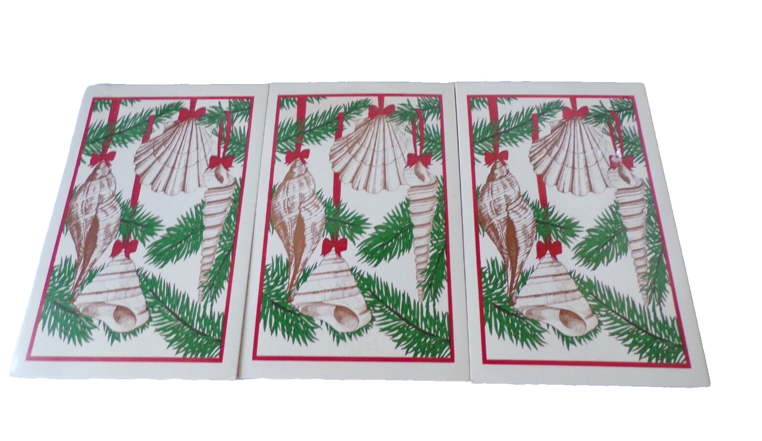Vintage Seashell Christmas Postcards Santon Studio Key West 60 Count NOS Holiday