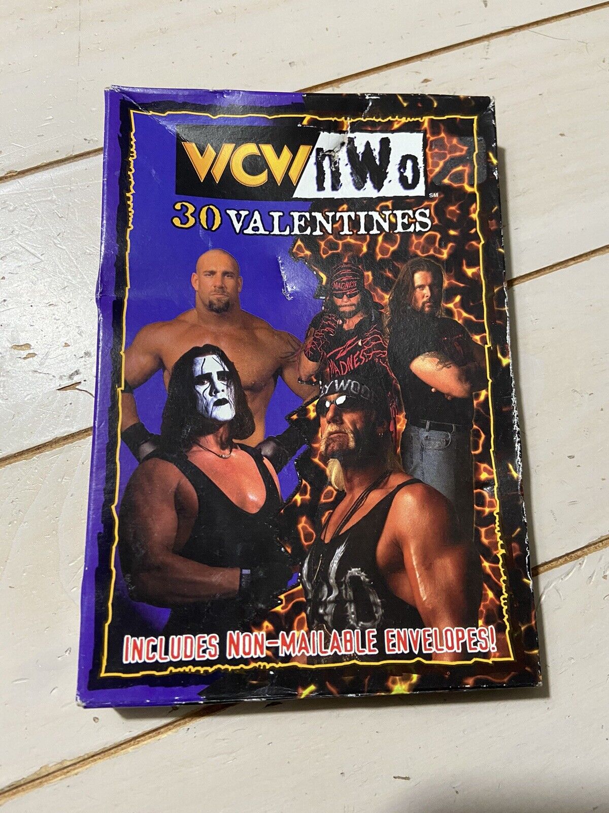 New 1998 NWO WCW Valentines Day Cards Sting Goldberg Kevin Nash Hogan WWF WWE