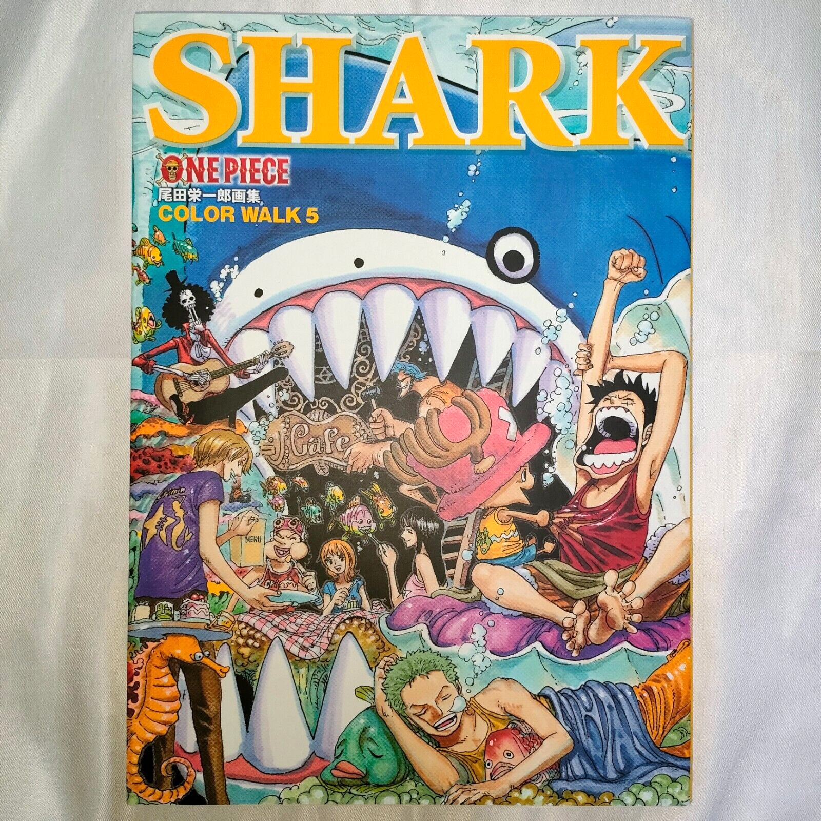 ONE PIECE COLOR WALK #5 Shark Art Book Eiichiro Oda (Oversized Poster included)