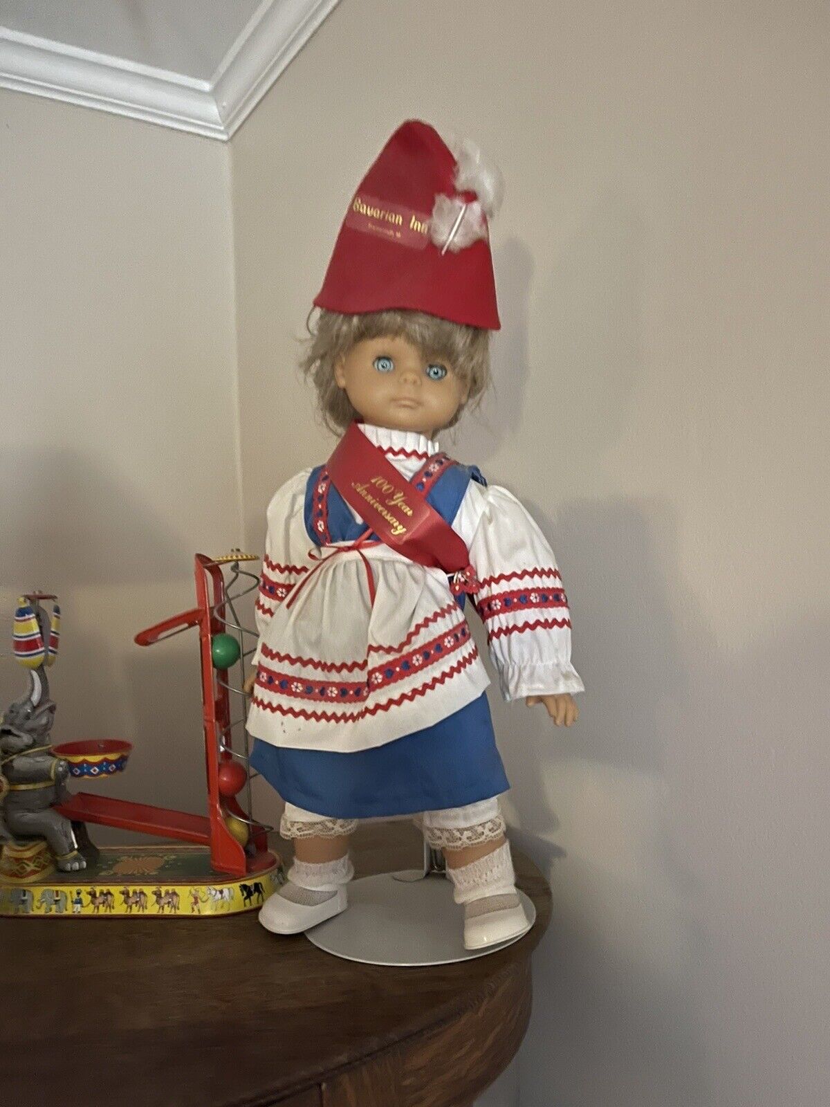 Bavarian Inn 100 Anniversary Doll Frankenmuth , Michigan Original Clothing Rare