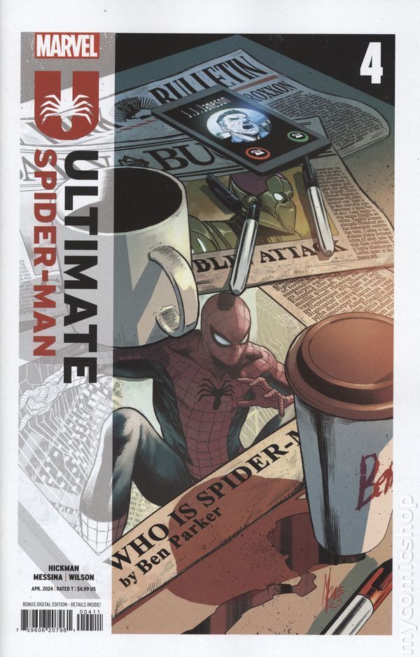 Ultimate Spider-Man #4A Stock Image