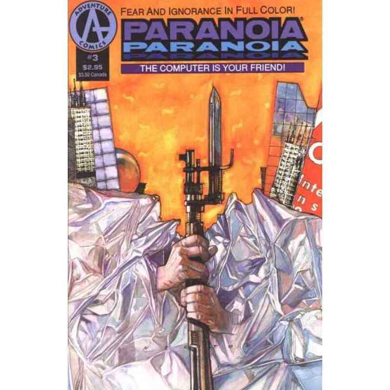 Paranoia #3 in Near Mint minus condition. Malibu comics [p,